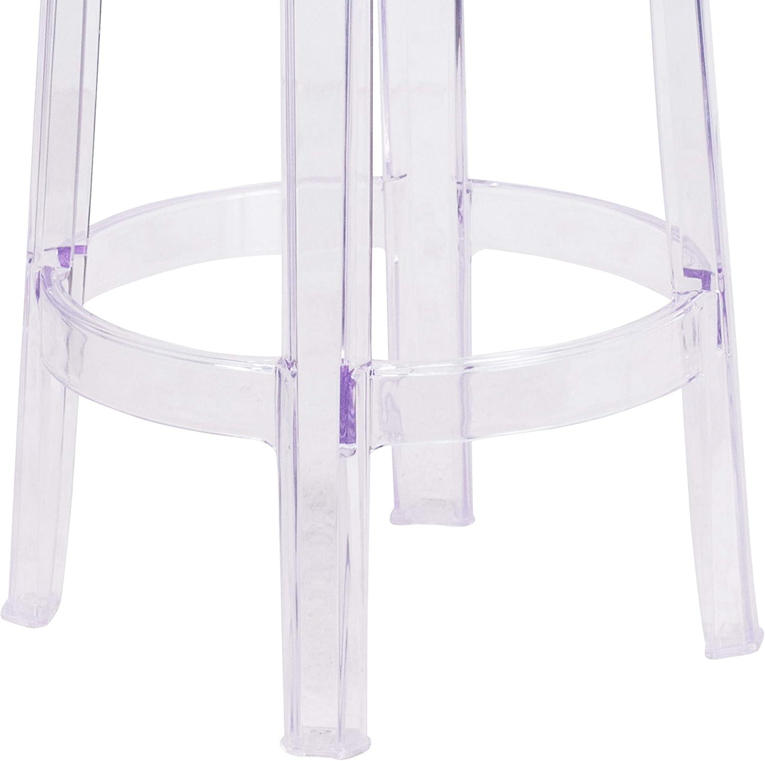 Flash Furniture 25.75'' High Transparent Counter Height Stool