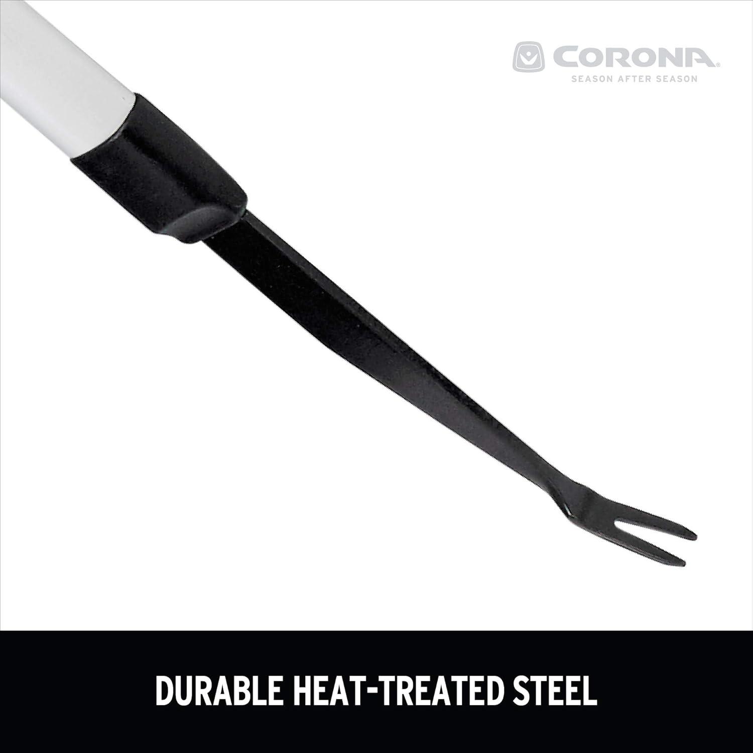 Corona Extended Reach Steel 2-Prong Weeder with ComfortGEL Grip