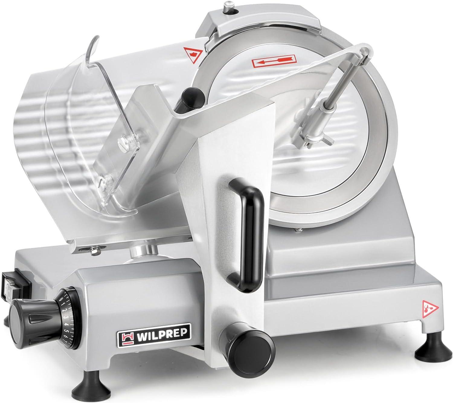 Wilprep Commercial Meat Slicer for Home 150W Electric Deli Food Slicer with 10" Blade