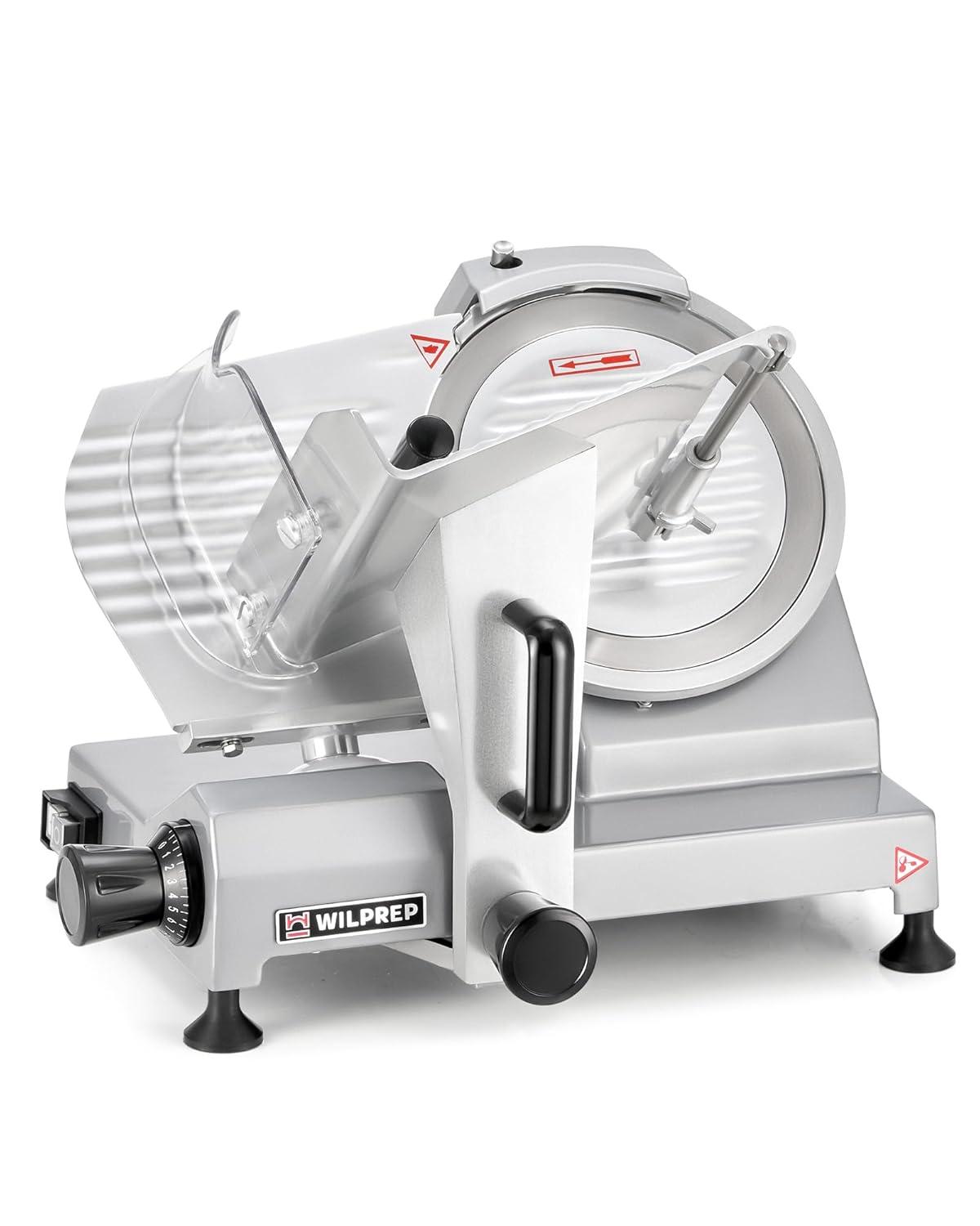 Wilprep Commercial Meat Slicer for Home 150W Electric Deli Food Slicer with 10" Blade