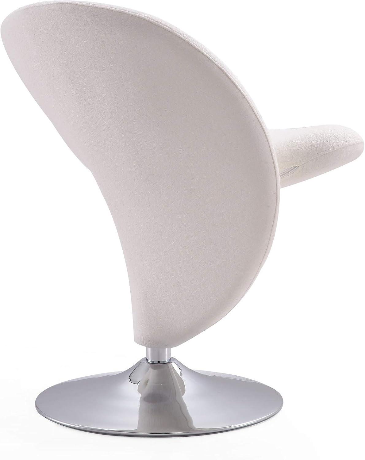 Curl Upholstered Swivel Accent Chair