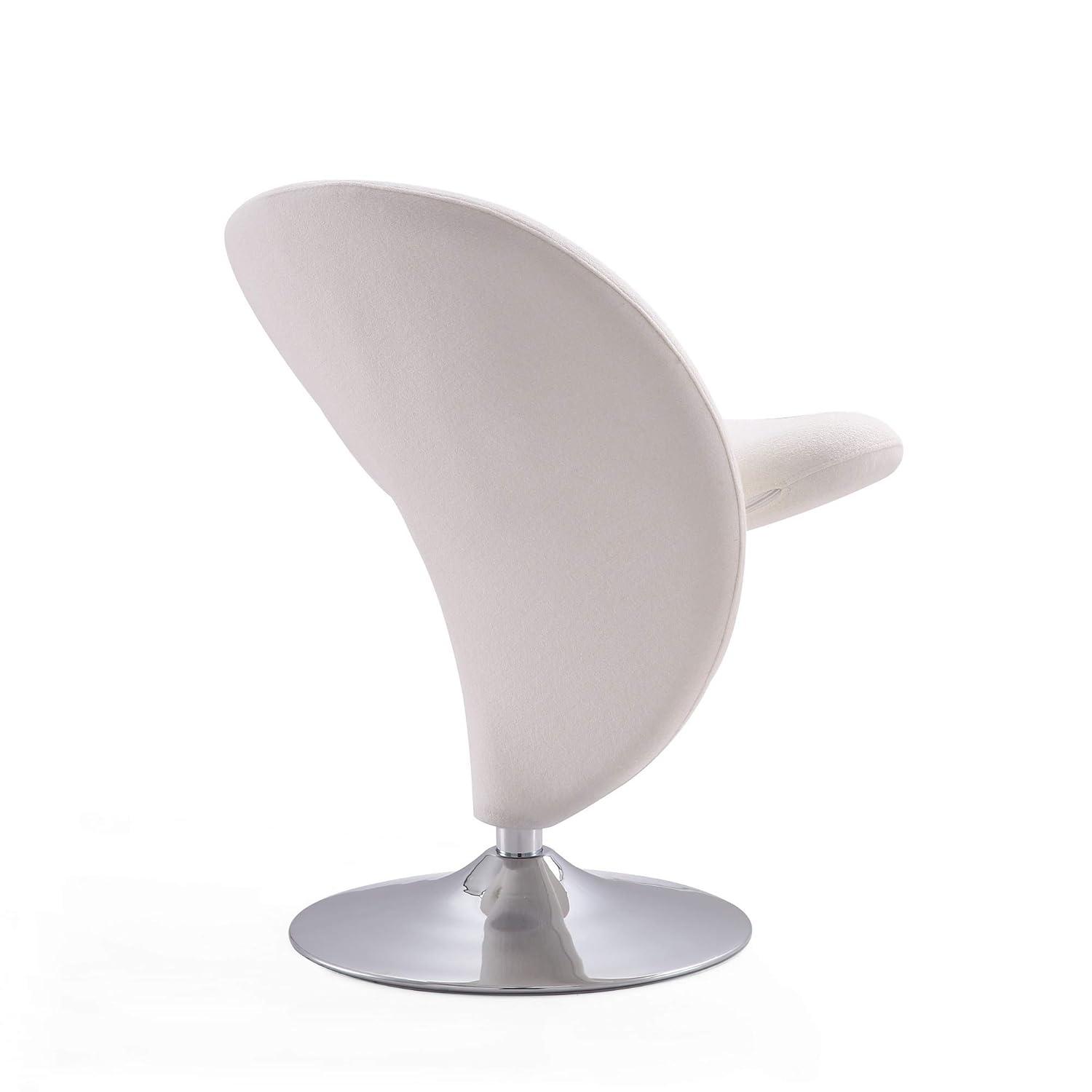 Curl Upholstered Swivel Accent Chair