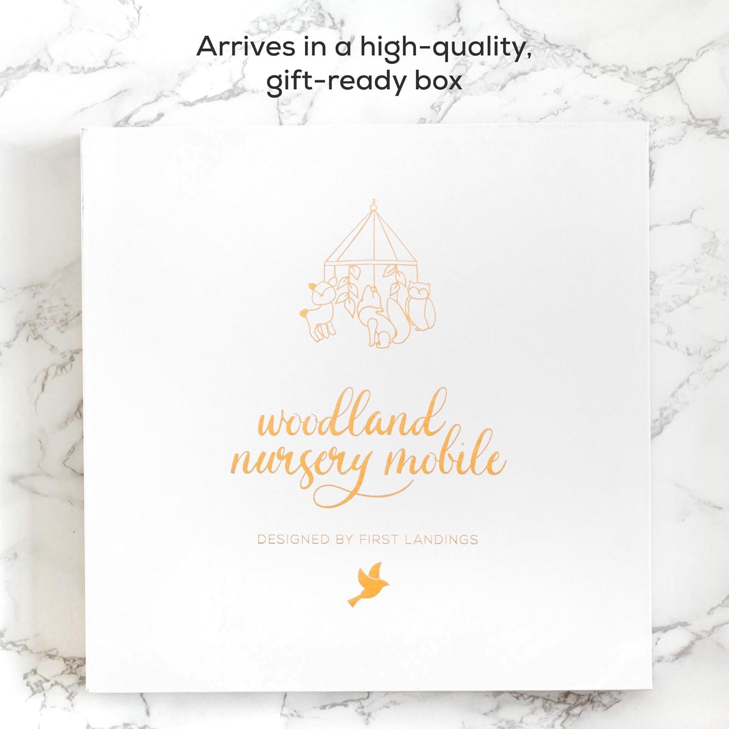 First Landings Woodland Mobile for Baby Crib Forest Animals Woodlands Theme