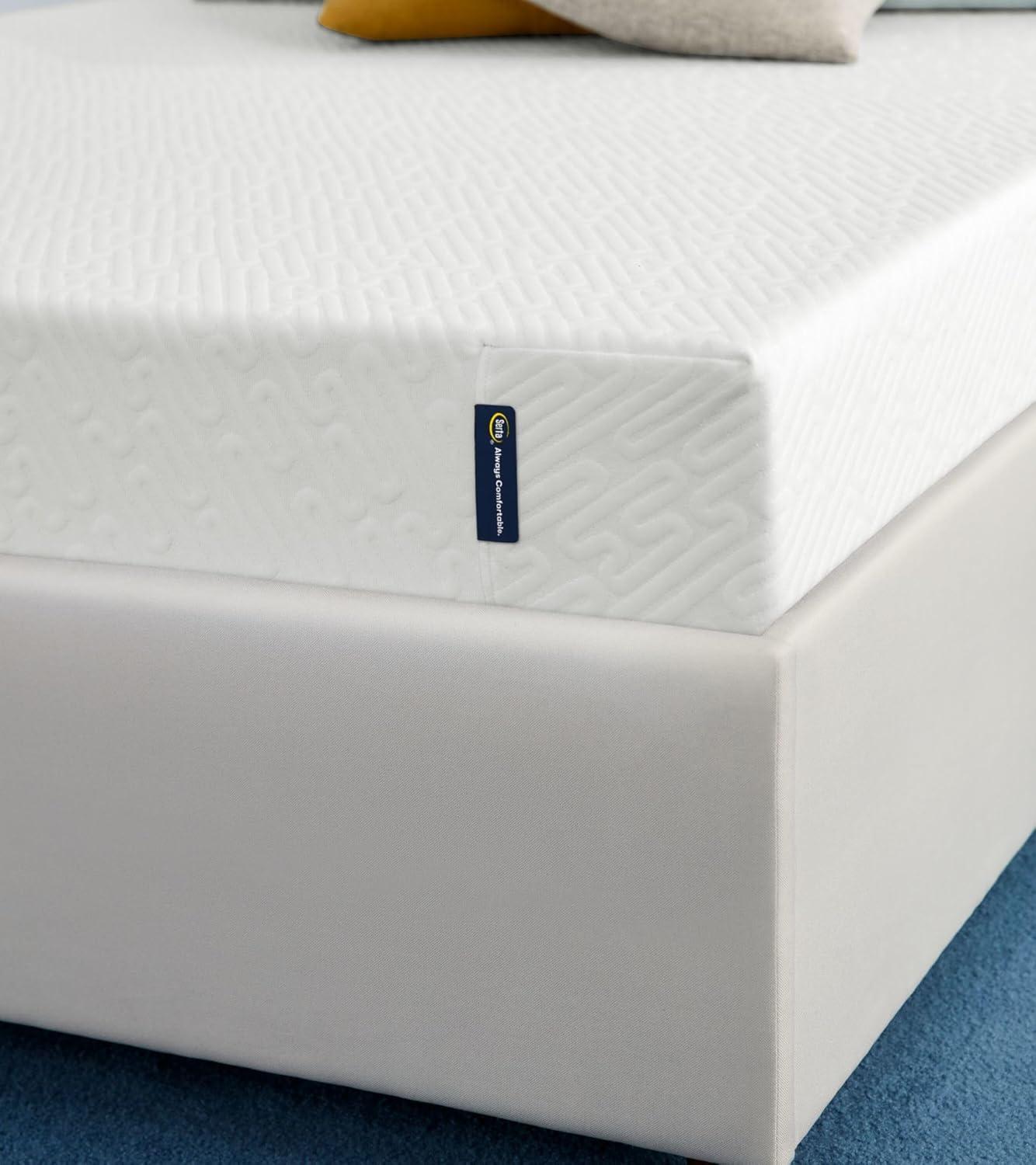 Queen White Gel Memory Foam Innerspring Mattress