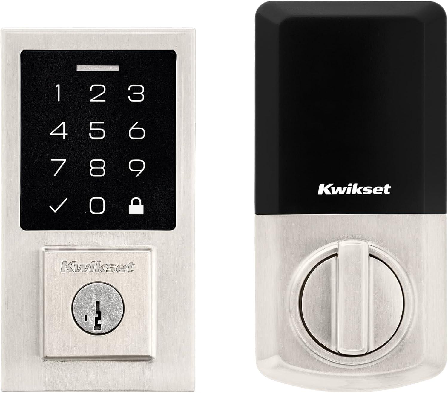 Satin Nickel Keyless Touchpad Electronic Door Lock