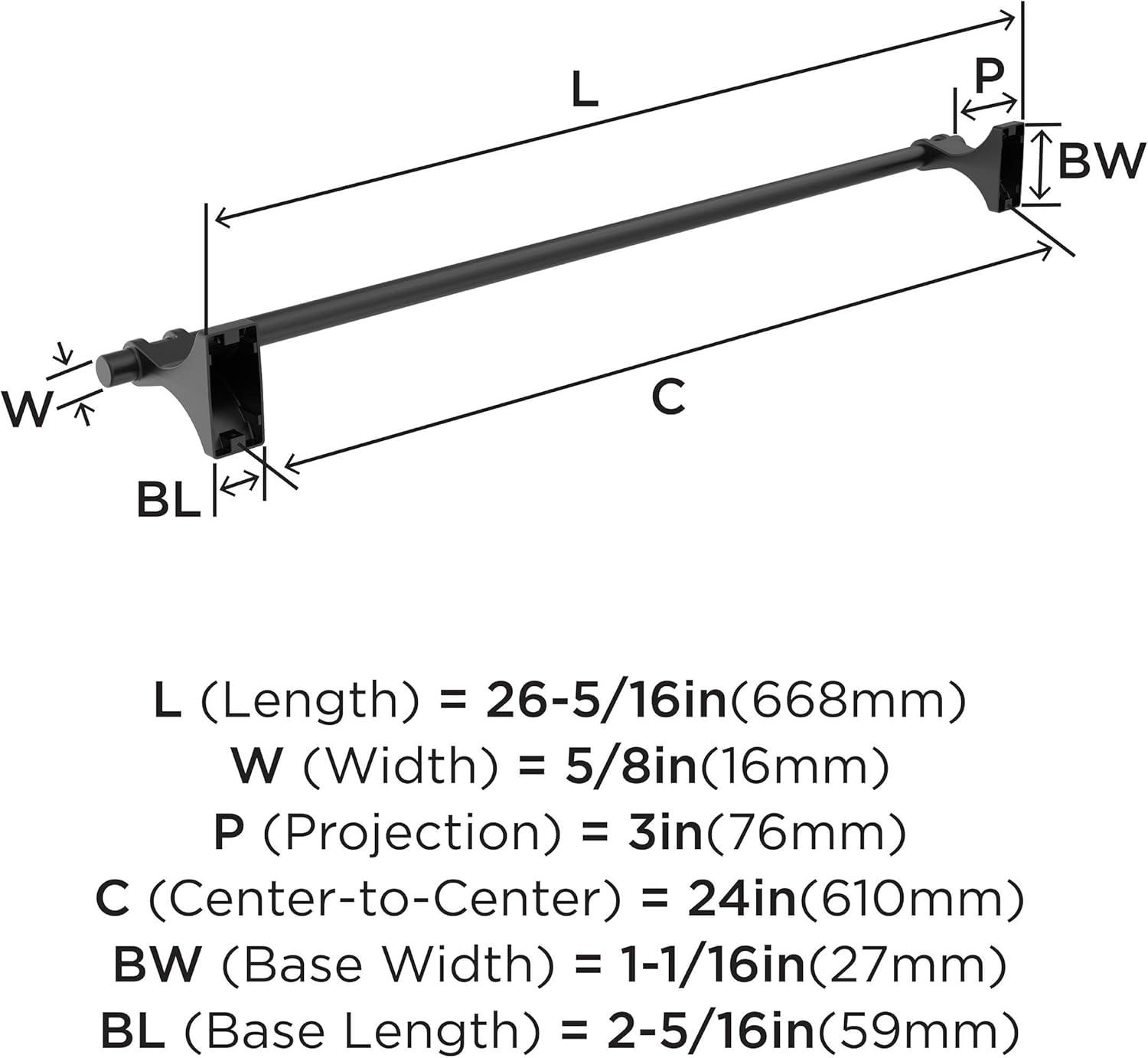 Davenport 26.31" Wall Mounted Towel Bar