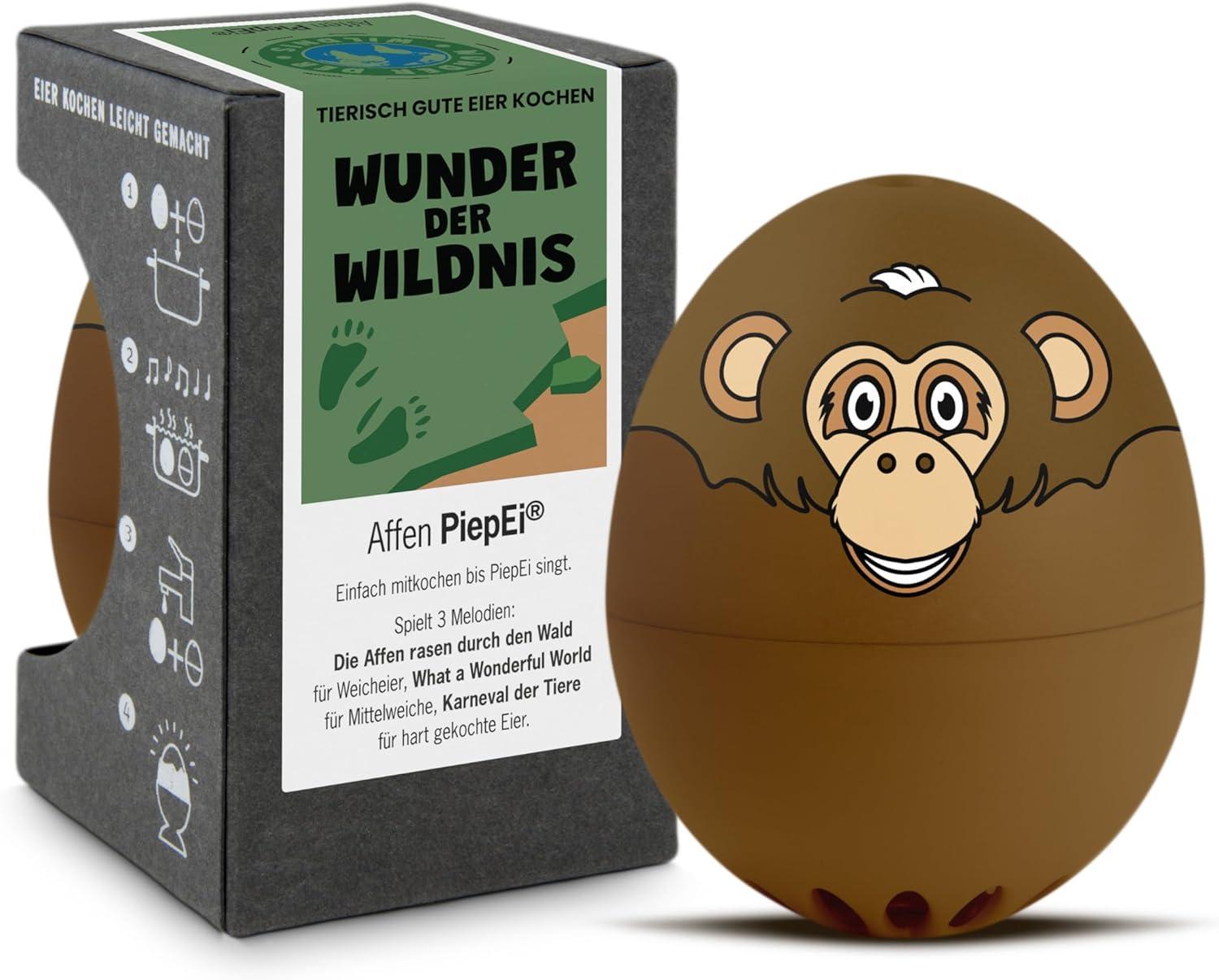 Monkey BeepEgg Musical Brown Plastic Egg Timer