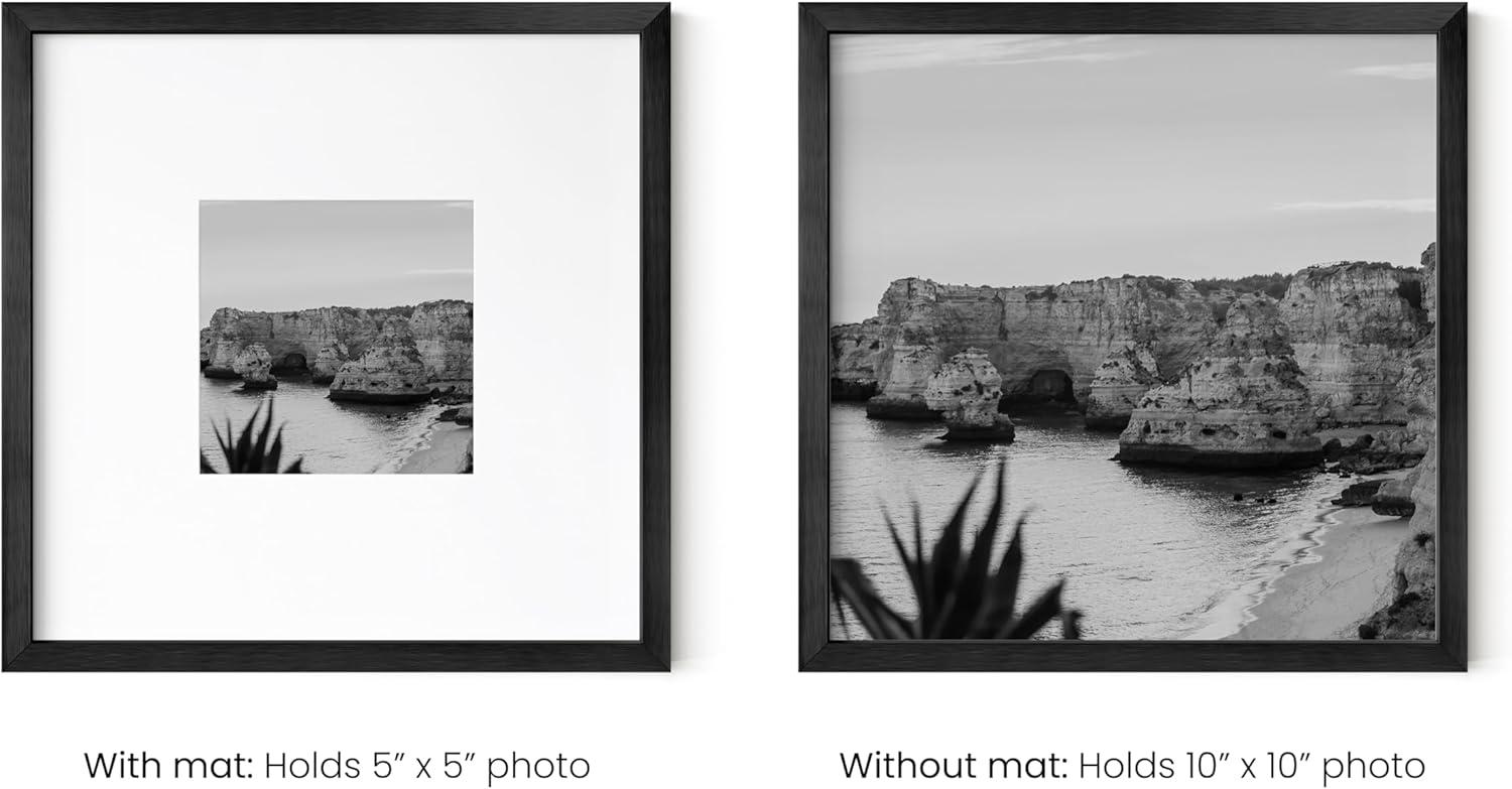 Haus and Hues Brushed Metal Single Picture Frame