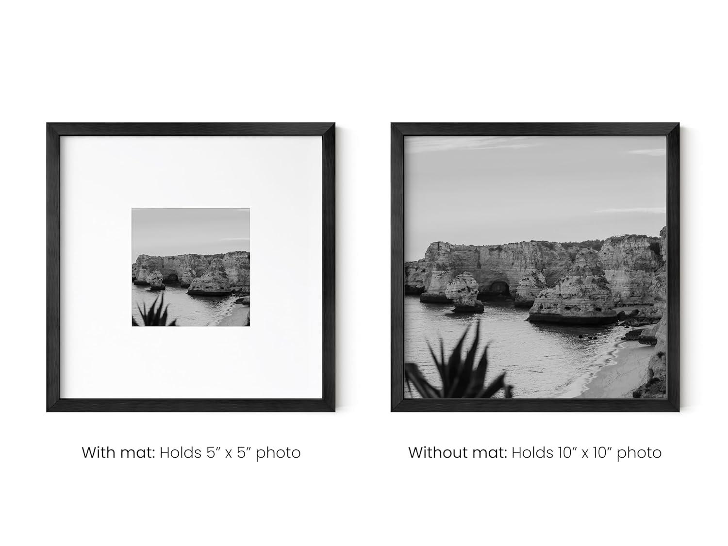 Haus and Hues Matted Square Metal Picture Frames (Set of 3) | Wayfair