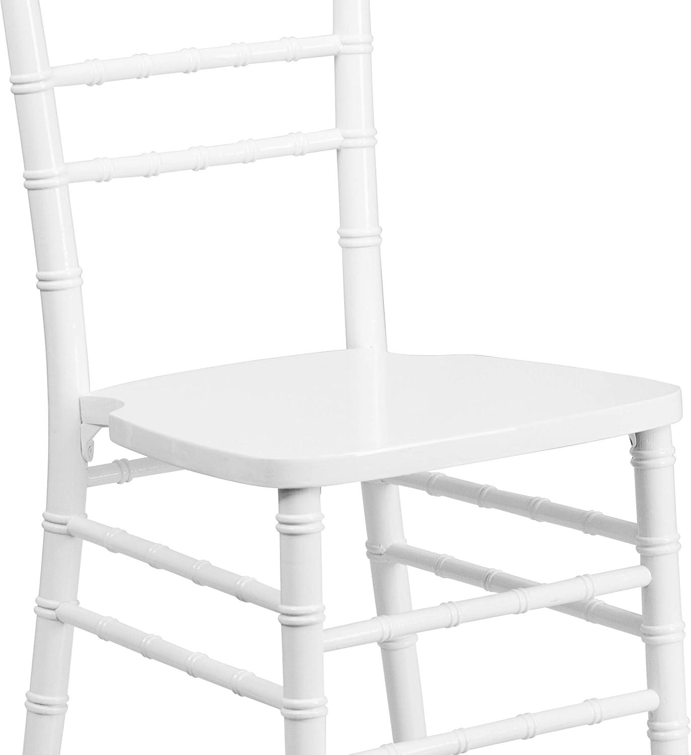 Flash Furniture HERCULES Series White Wood Chiavari Chair