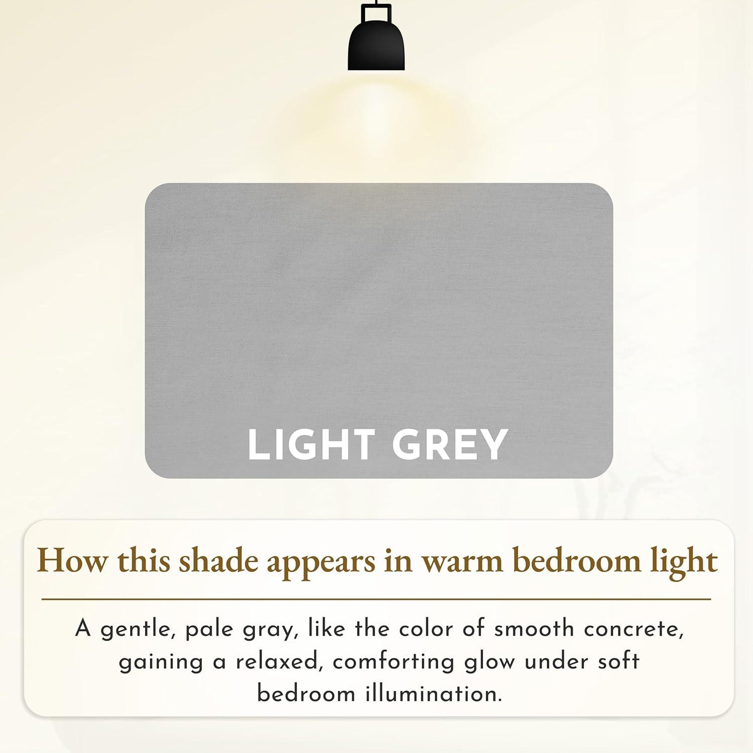 Flat Sheet Only, 400 Thread Count 100% Cotton Sateen, Soft & Durable by California Design Den - Light Gray, King