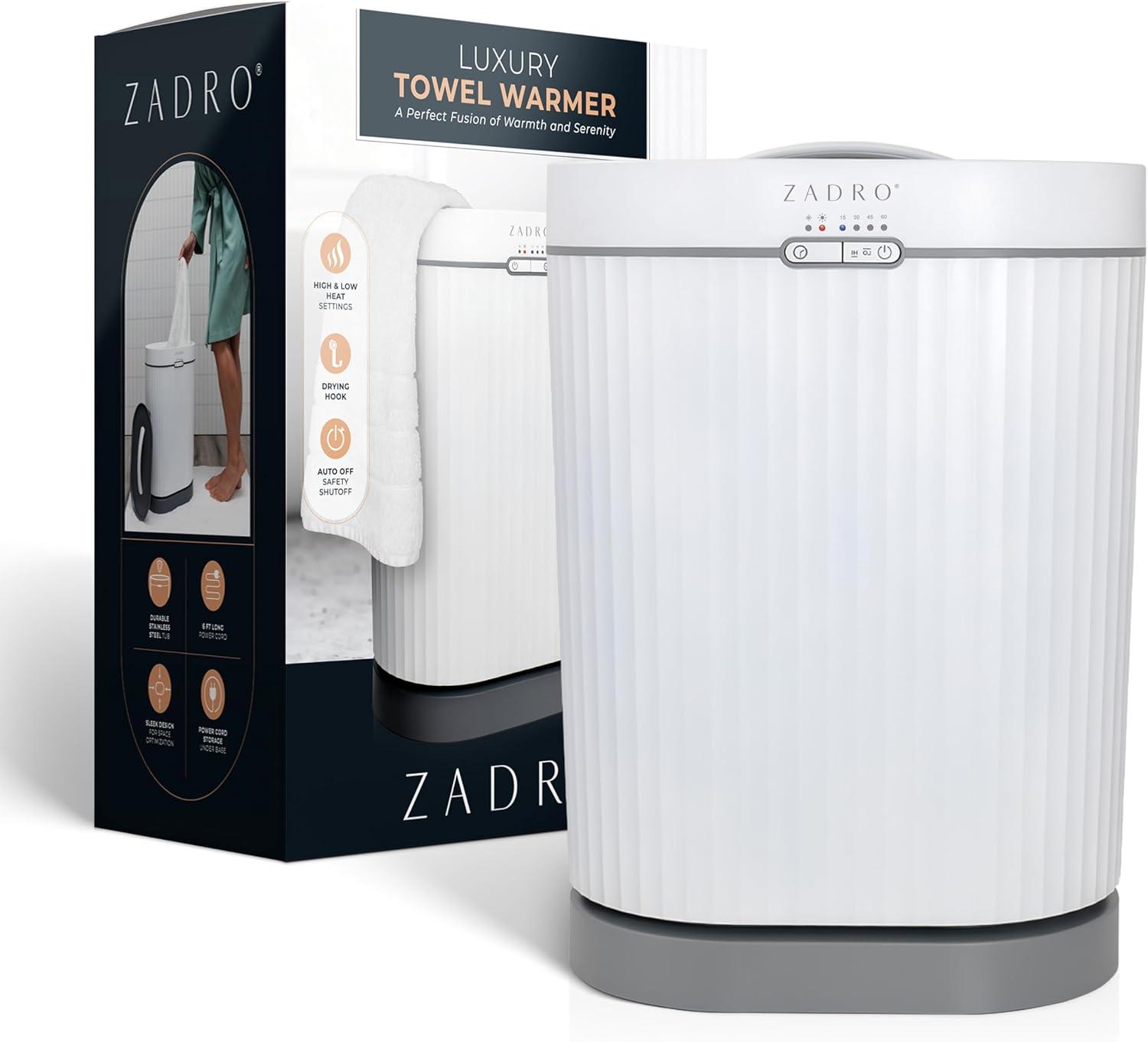 Zadro Fluted Aromatherapy Towel Warmer with Diffuser