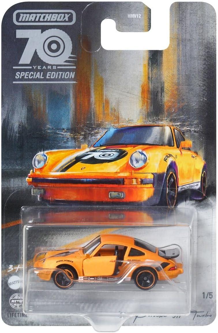 Matchbox 2023 70th Anniversary Special Edition Moving Parts Complete Set of 5 Diecast Vehicles from HMV12-956A Release