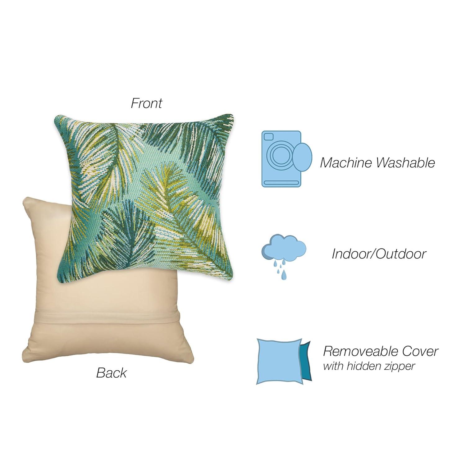Liora Manne Marina Floral Indoor/Outdoor Throw Pillow