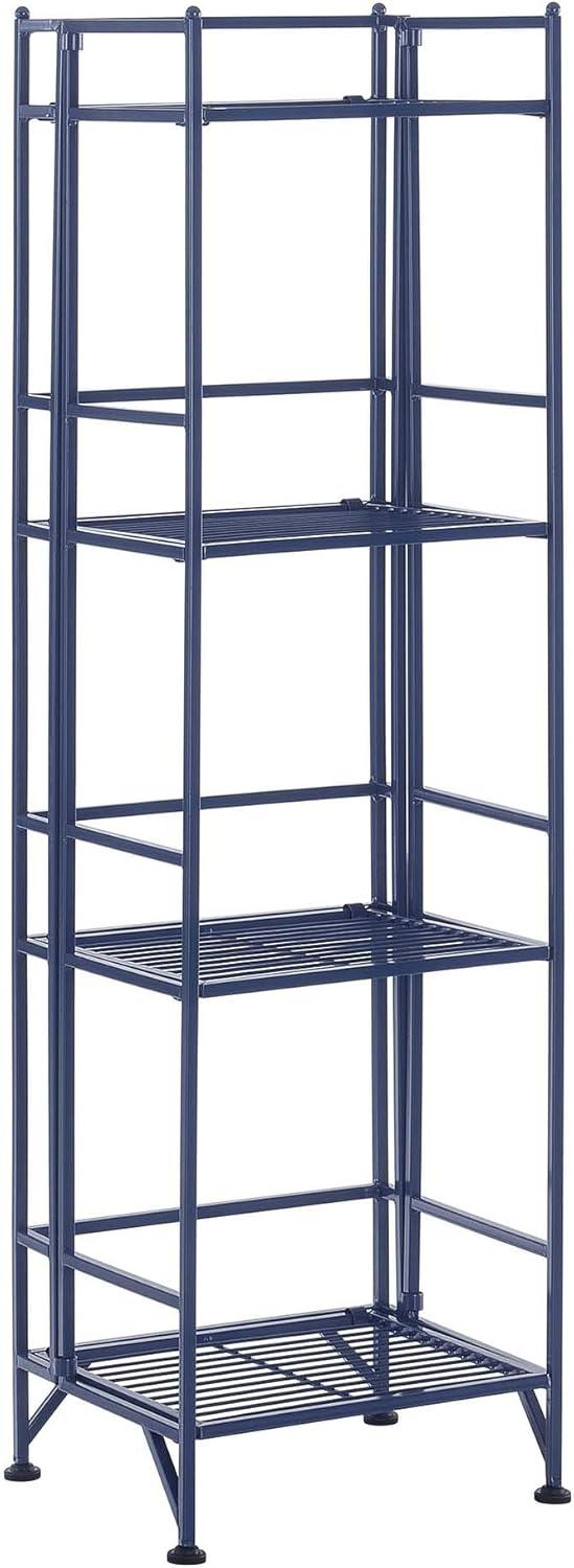Convenience Concepts Designs2Go Metal Folding 4 Shelf Bookcase, White