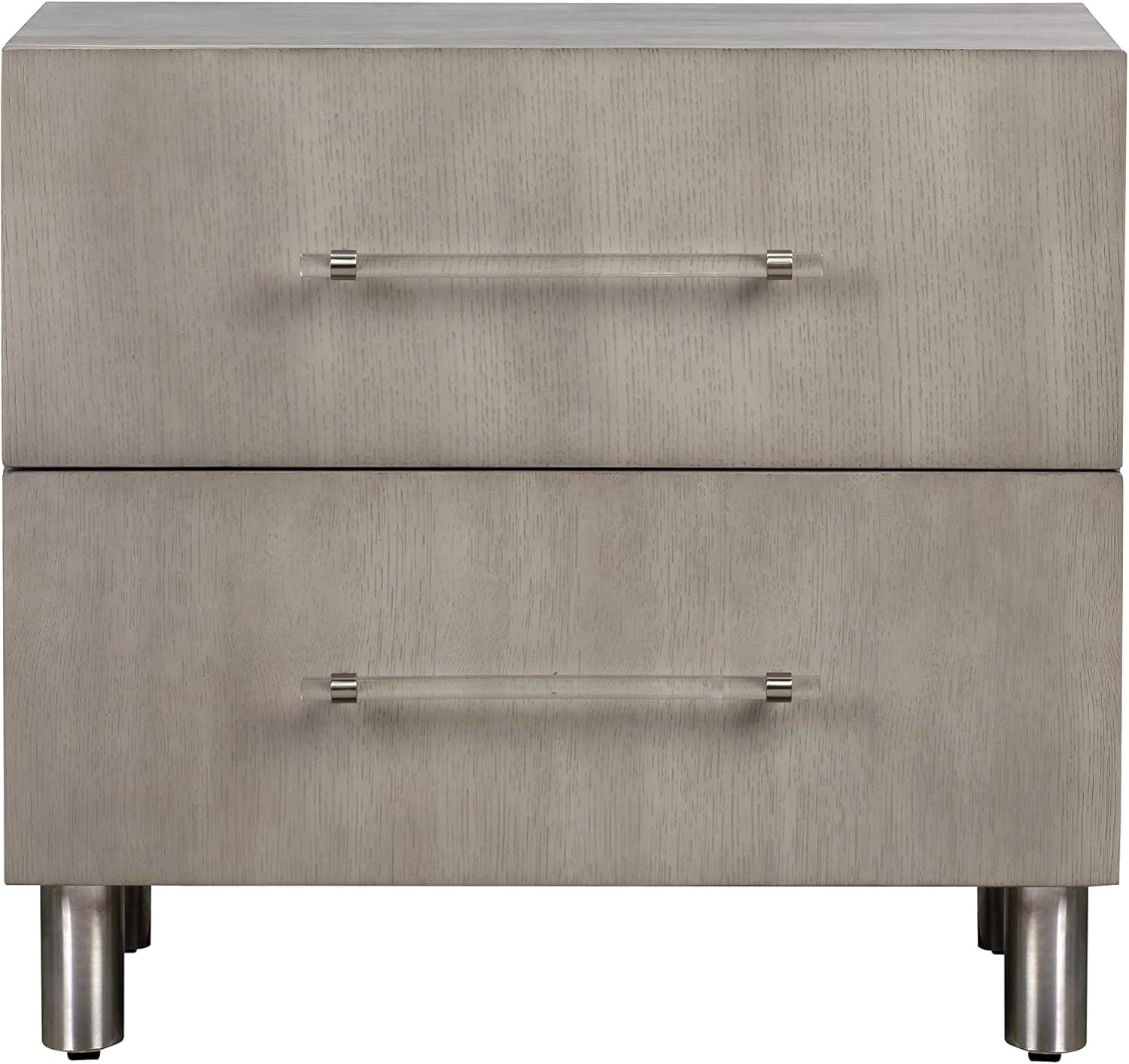 Modus Furniture Argento Nightstand in Misty Grey