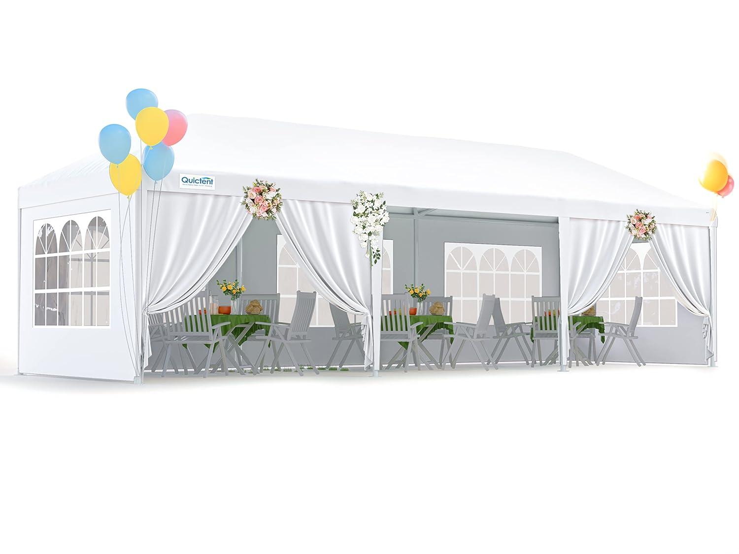 Ktaxon 10'x30' Canopy Tent Wedding Partywith Removable 5 Sidewall White