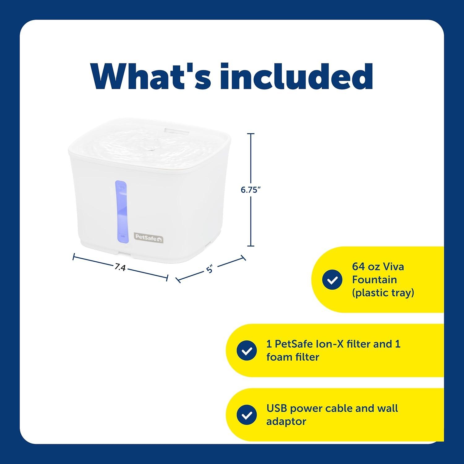 PetSafe PetSafe Viva Pet Fountain, Plastic Tray