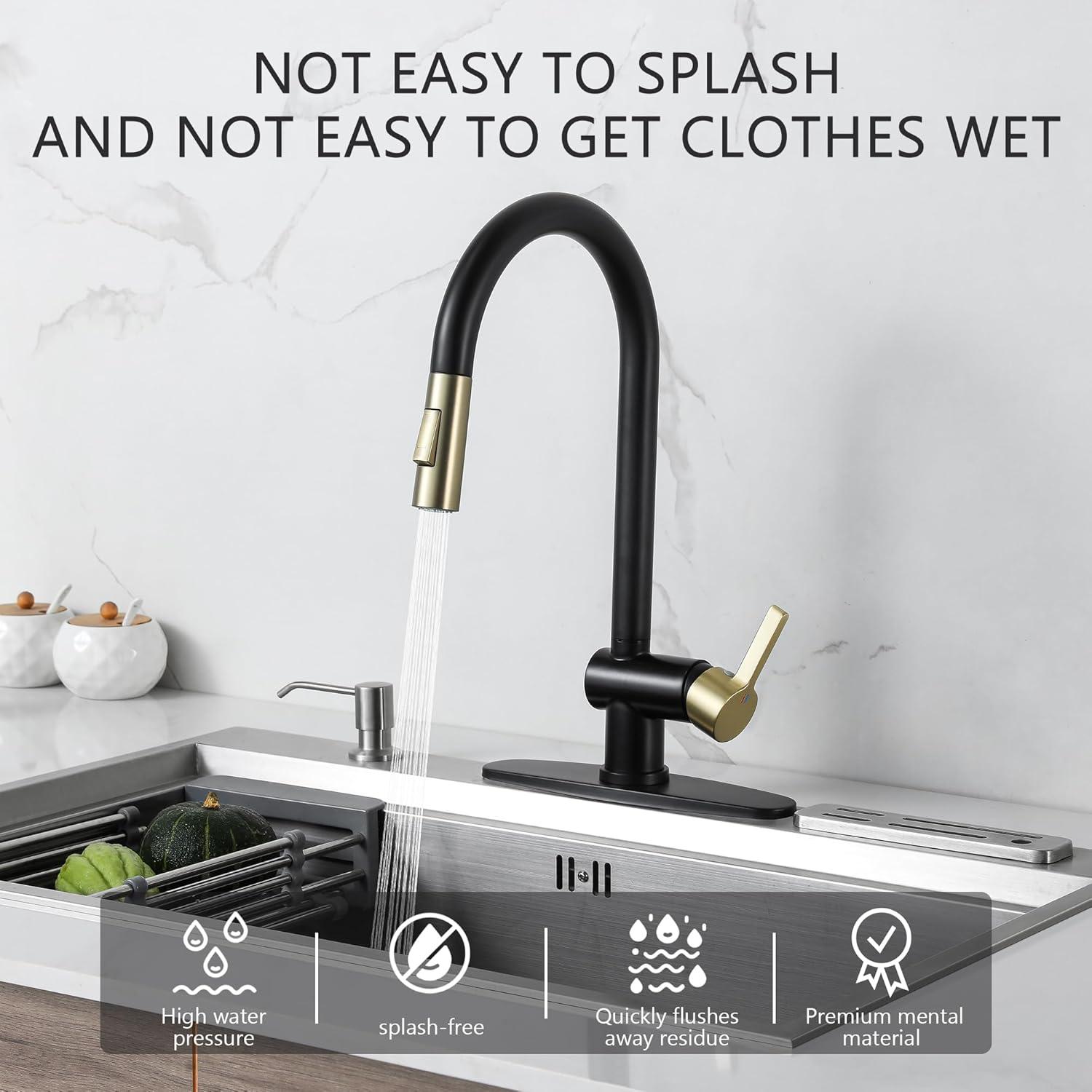 VIBRANTBATH Pull Out Kitchen Faucet