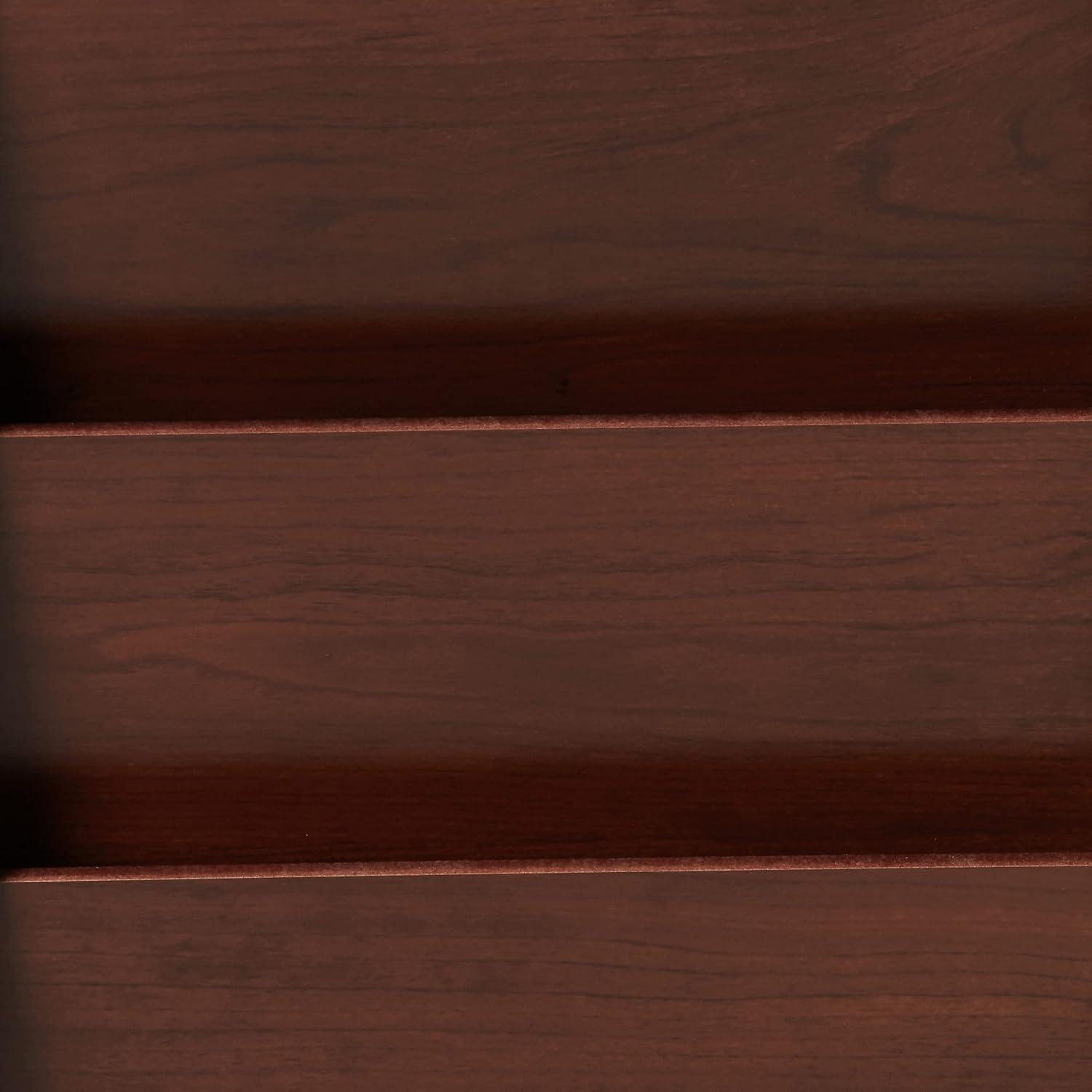 Wooden Mallet Free Standing 10 Pocket Magazine Rack in Mahogany