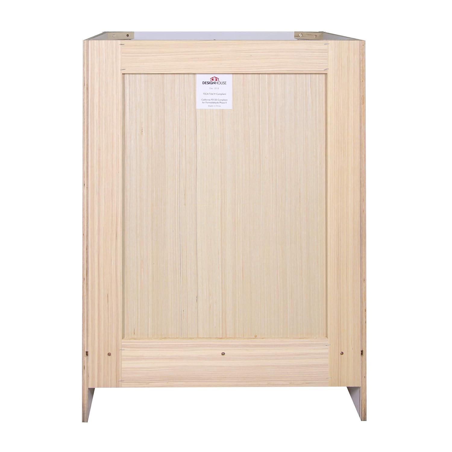 Design House Brookings 24 Inch Bathroom Vanity, Ready to Assemble, Solid Wood, Sherwin Williams – Design House, 587063