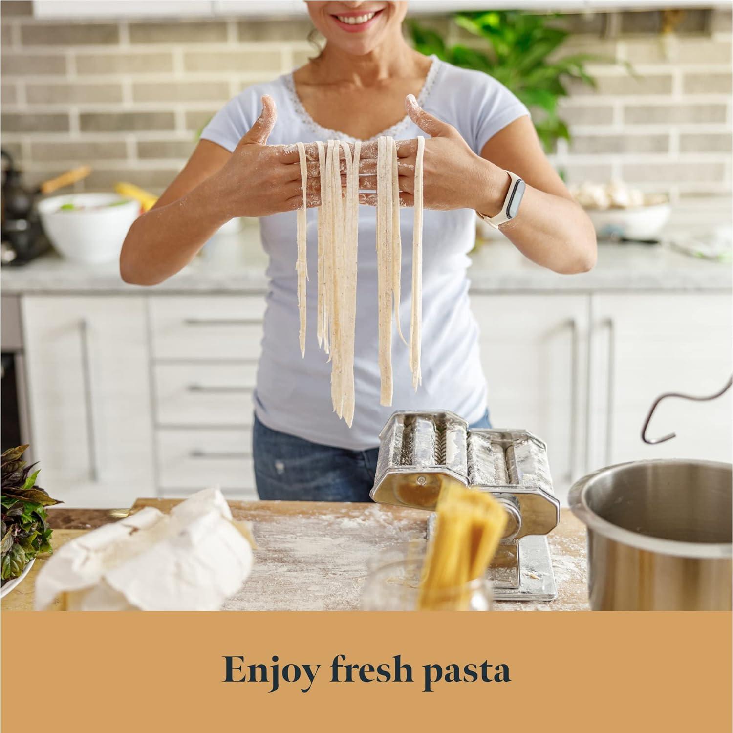 GOURMEO Collapsible Drying Rack for Fresh Pasta & Spaghetti Noodles, Transparent