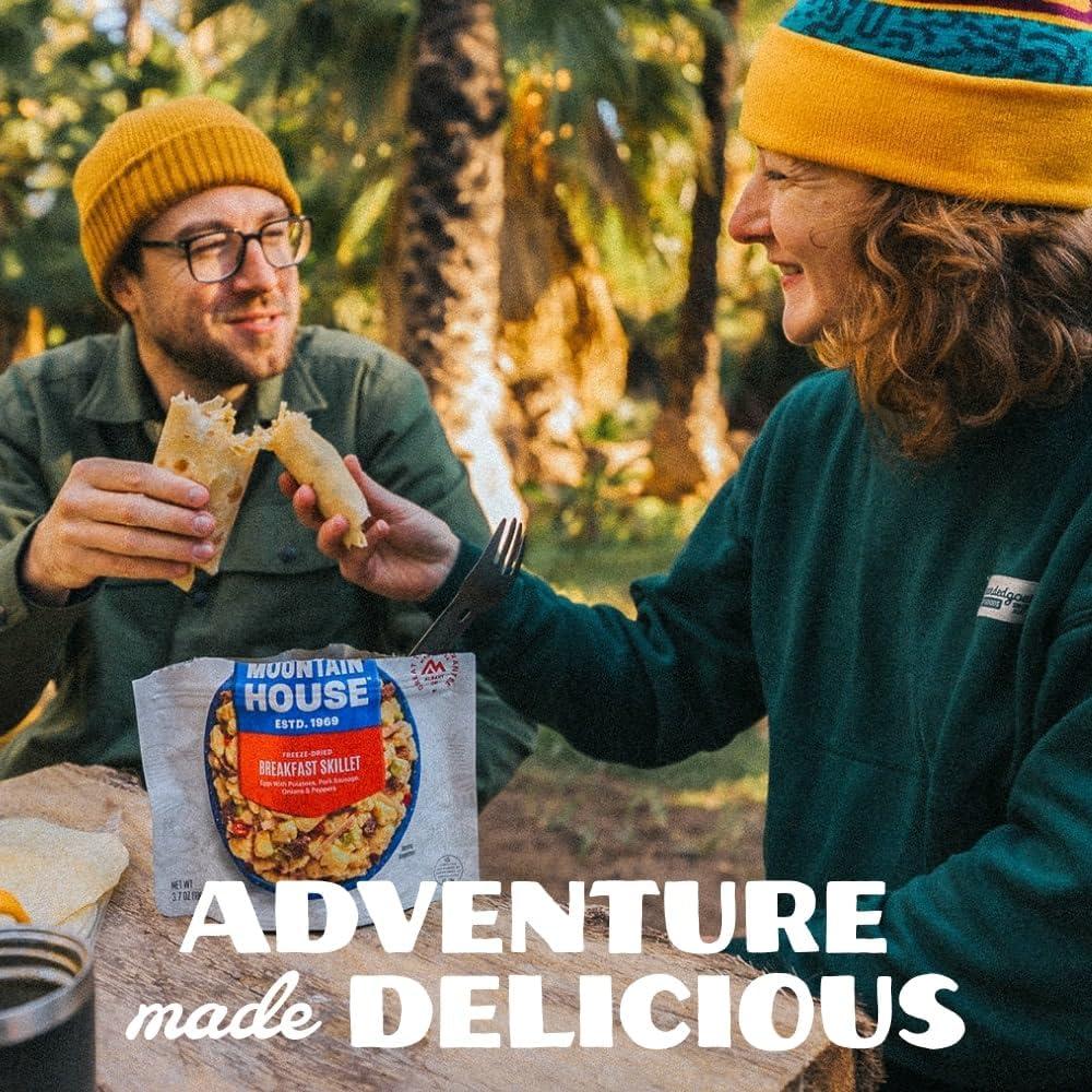 Mountain House Scrambled Eggs with Bacon | Freeze Dried Backpacking & Camping Food | 6-Pack | Gluten-Free