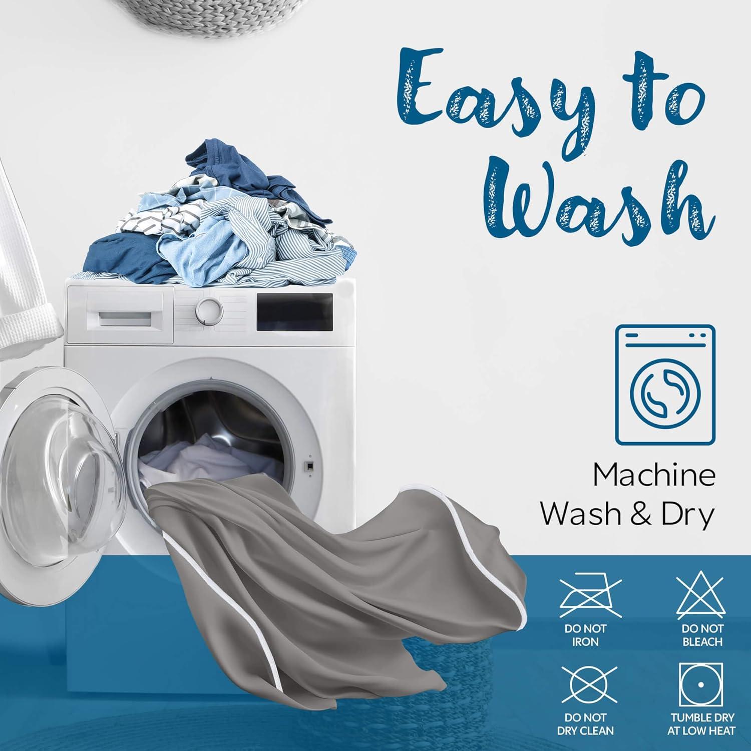 Guardmax - Bed Bug/Waterproof Pillow Protector - Zippered - Grey - 4/PK - King