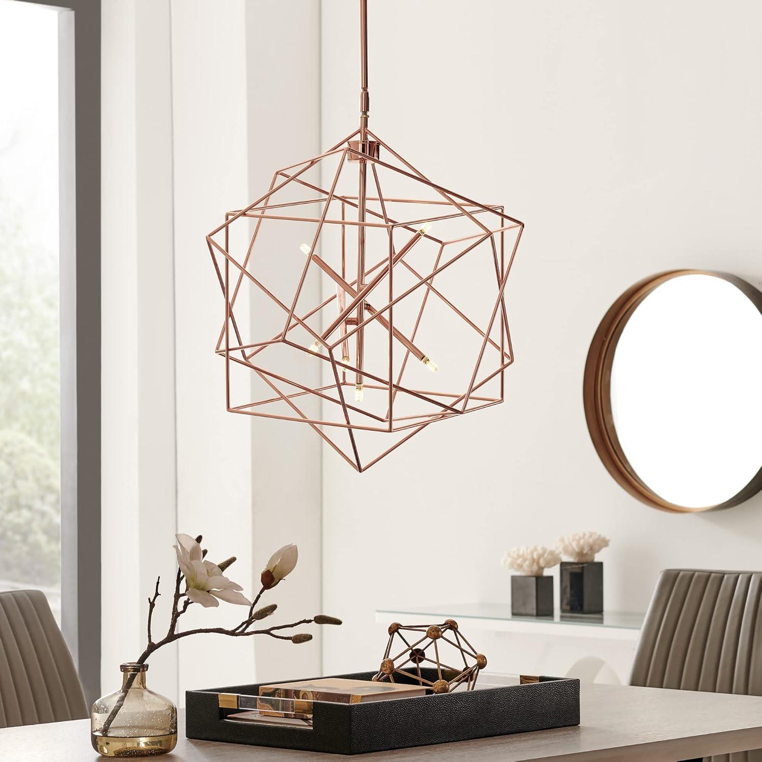 Ezo 7 Light Metal Geometric Chandelier