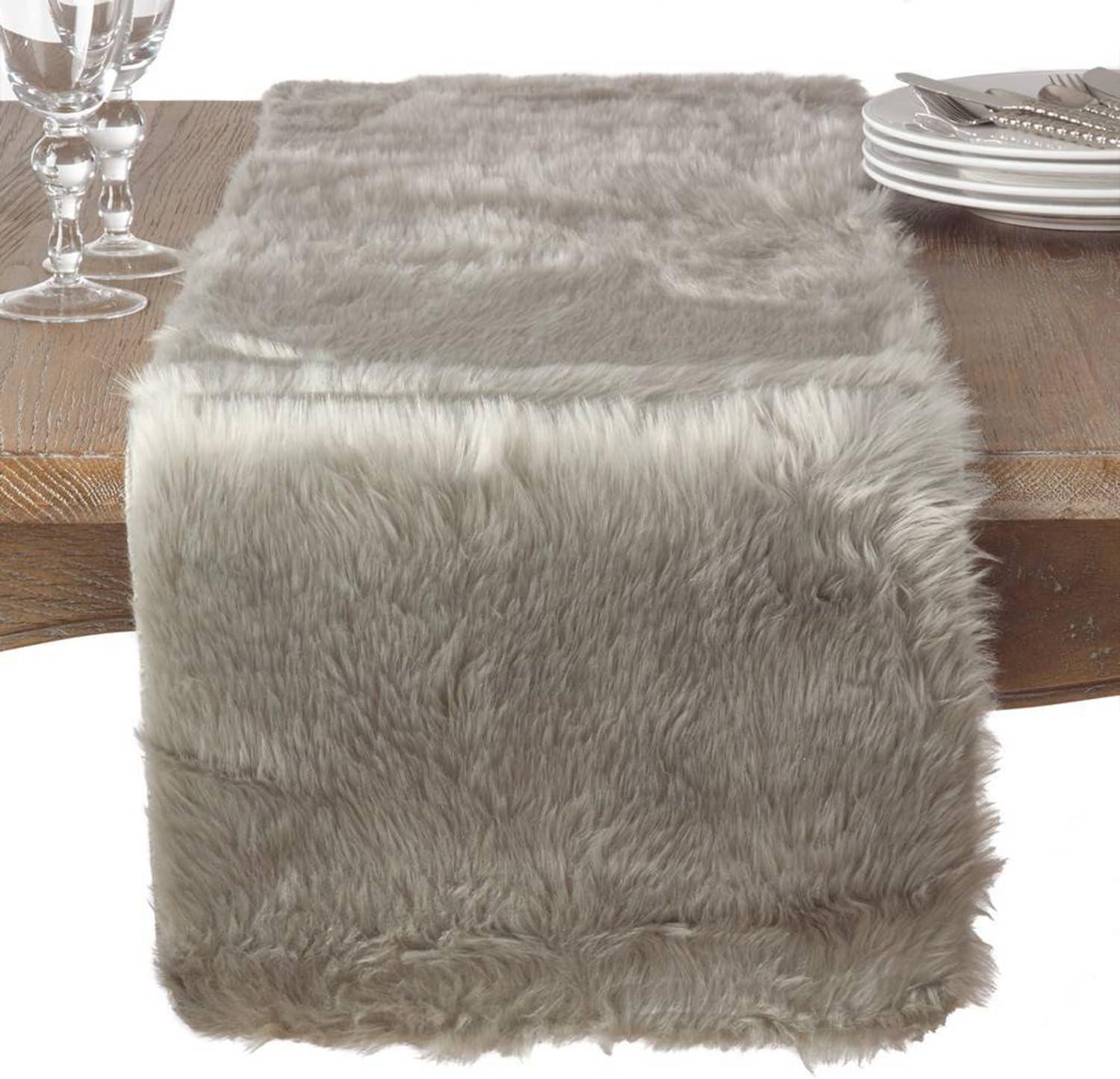 Saro Lifestyle Faux Fur Runner