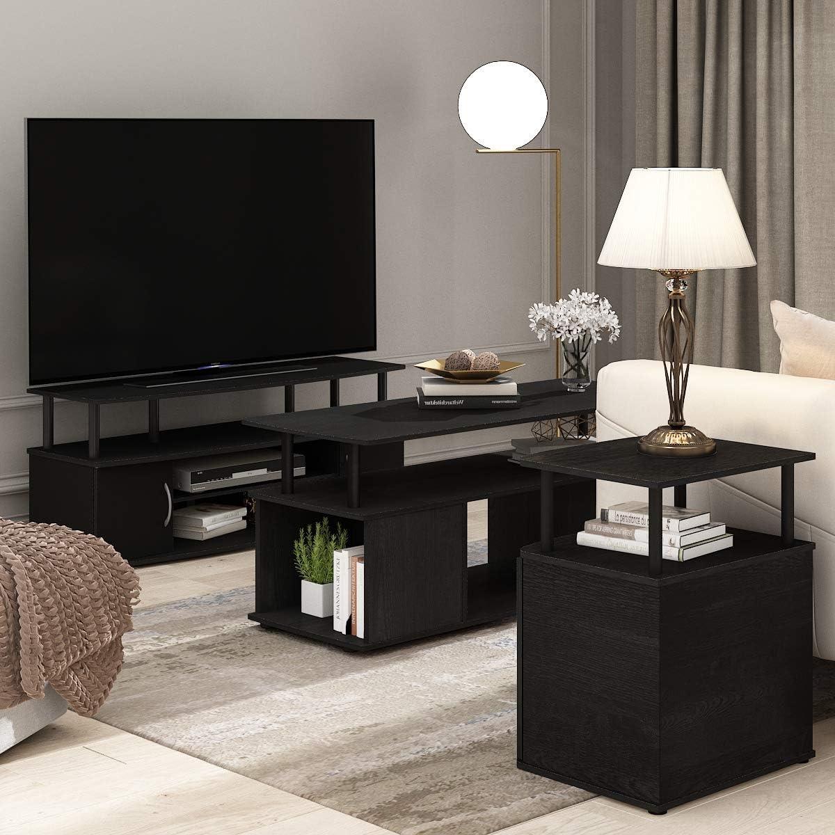 Furinno  Large Entertainment Center Hold Up To 50 in. TV