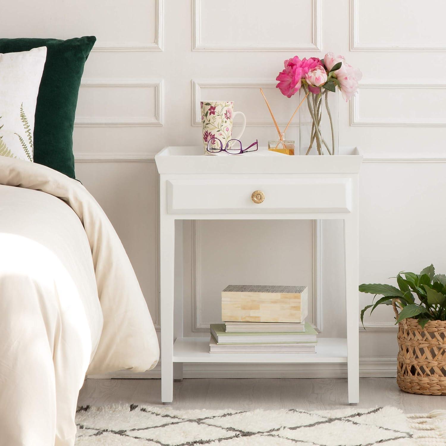 Finch Morris Hampton 2-Tier Bedside Table with Drawer