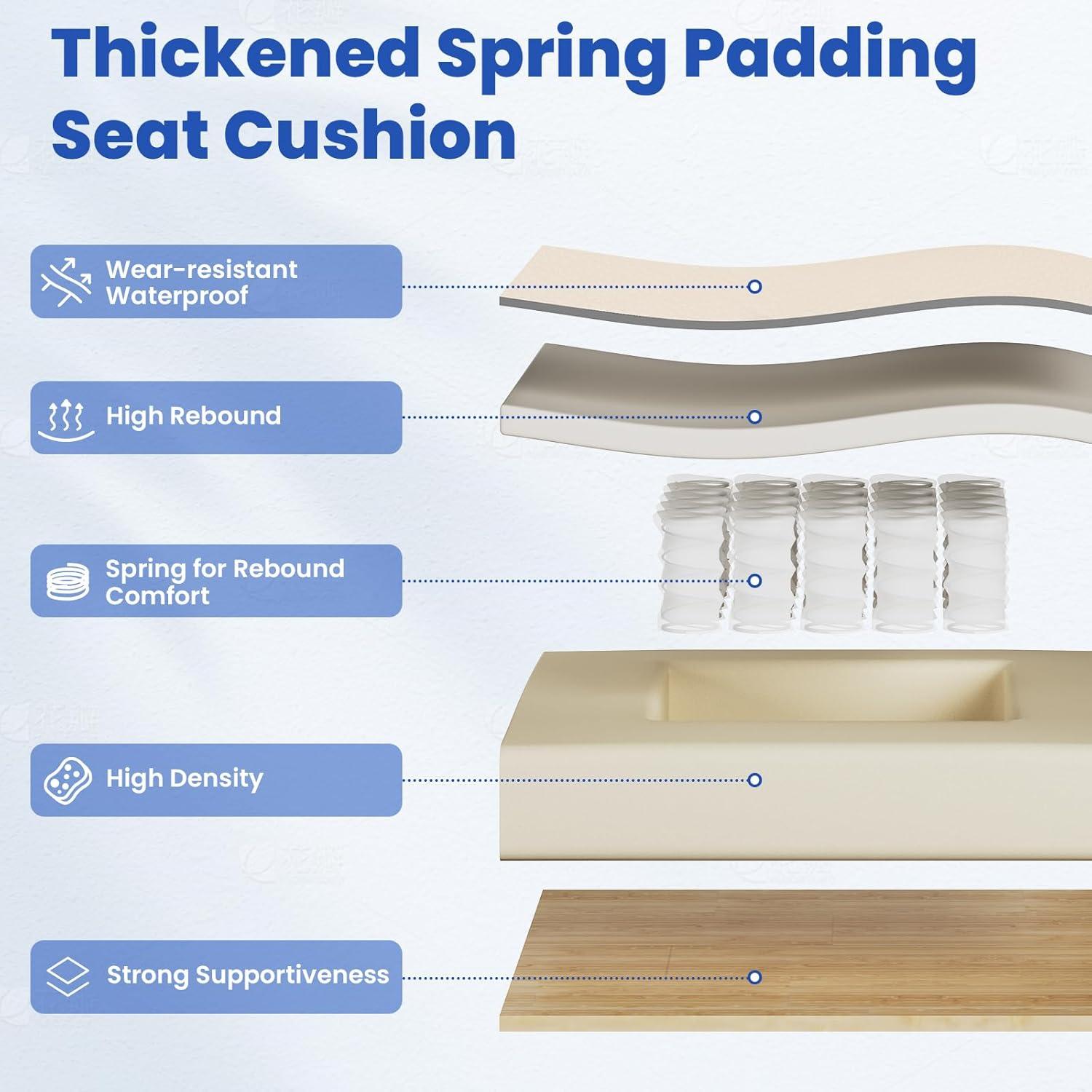 Hoffree Big and Tall Office Chair 450lbs, Executive Computer Desk Chair with Massage Ergonomic  Leather Chair with Footrest Reclining Desk Office Chair with Lumbar Support for Home Office