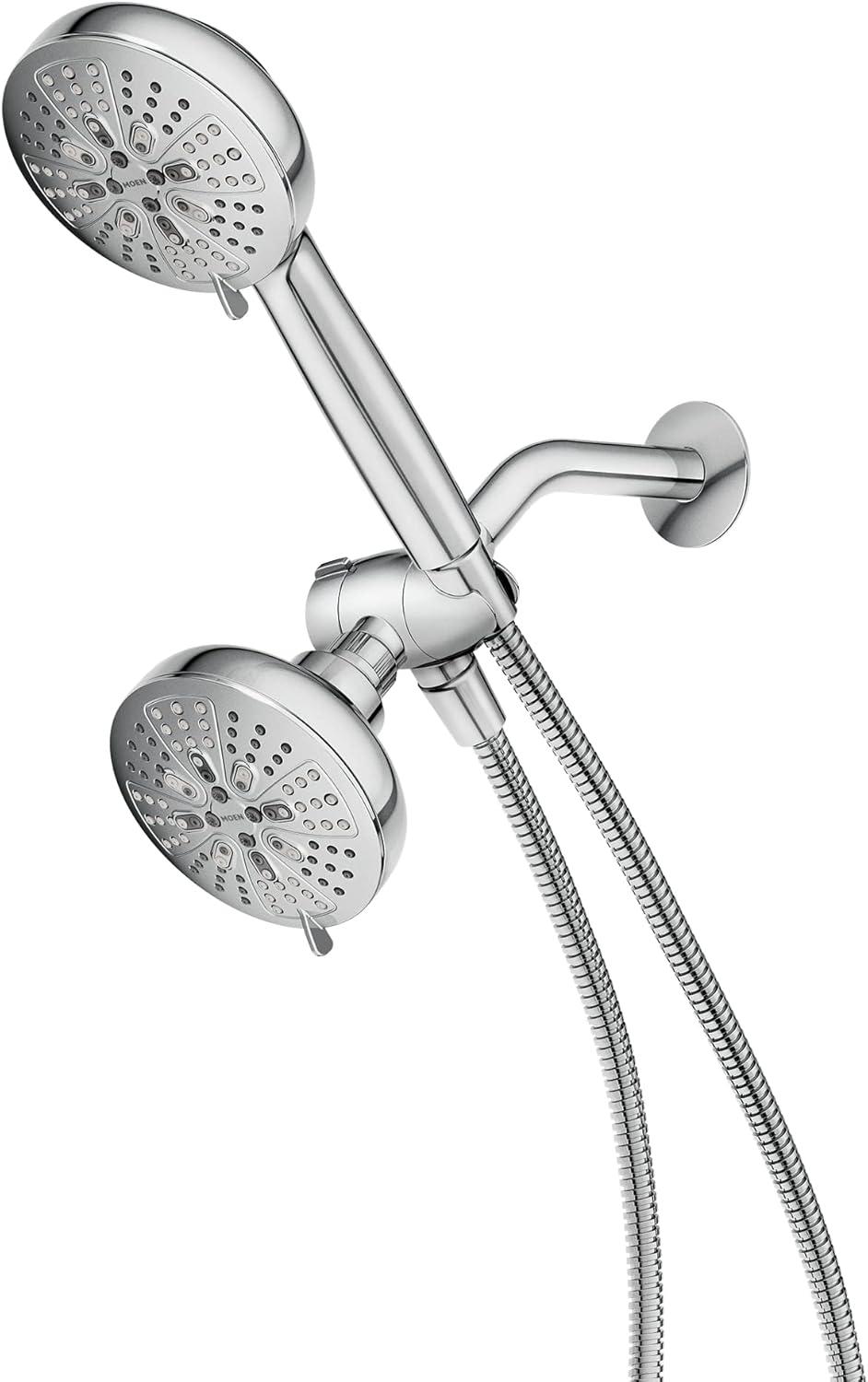 Moen Hydro Energetix Chrome Bathroom Showerhead and Handheld Shower Combo, 200C0