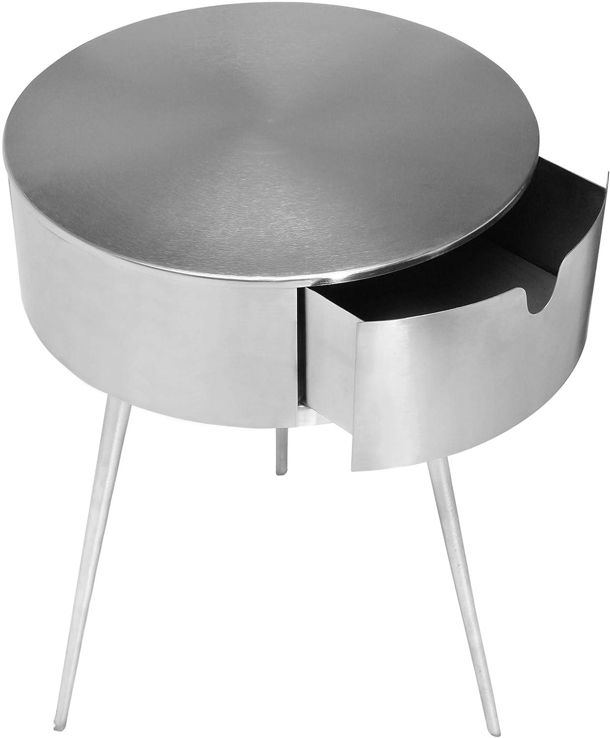 Meridian Furniture,Bali Silver Nightstand