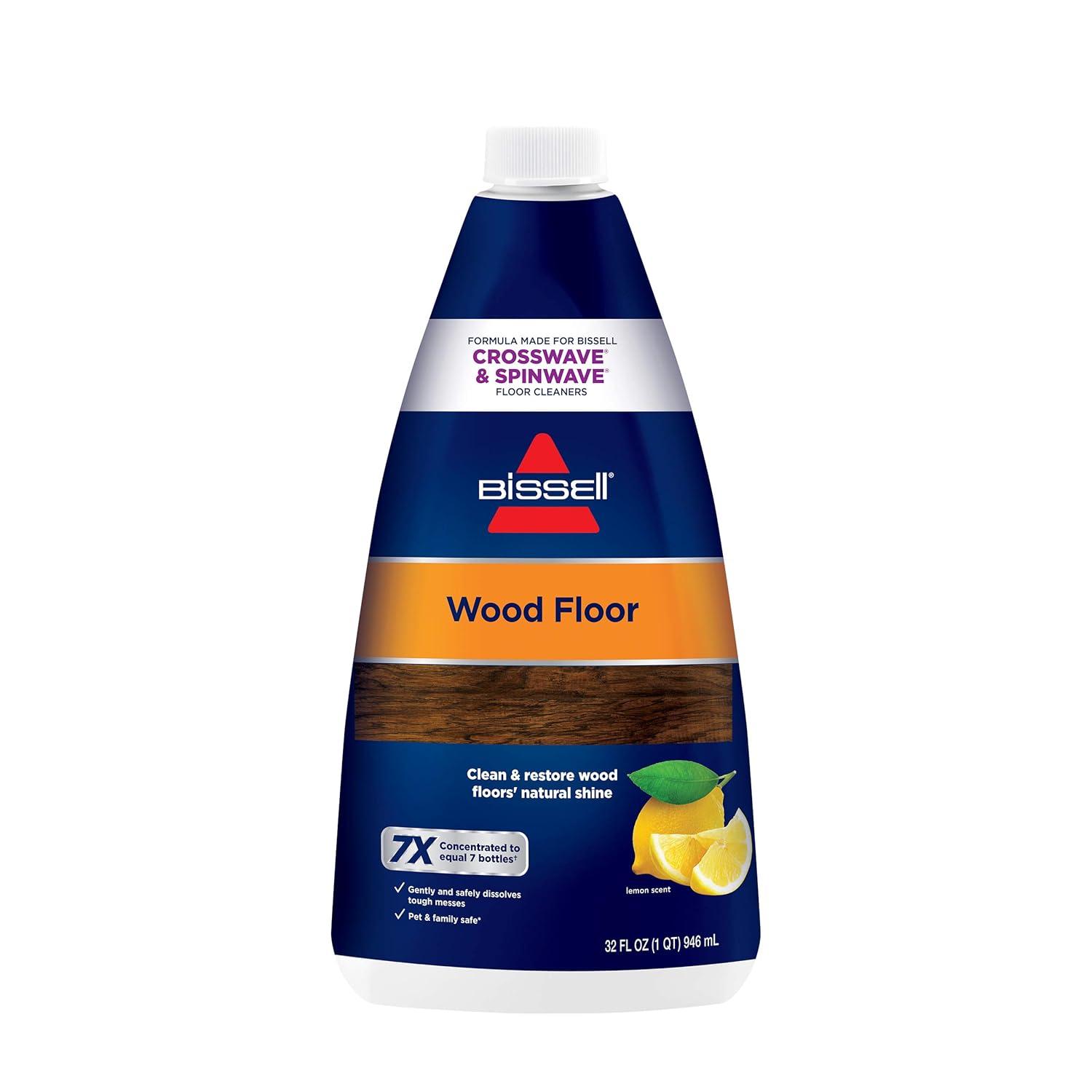 BISSELL Indoor Wood Floor Formula CrossWave& SpinWave, Lemon