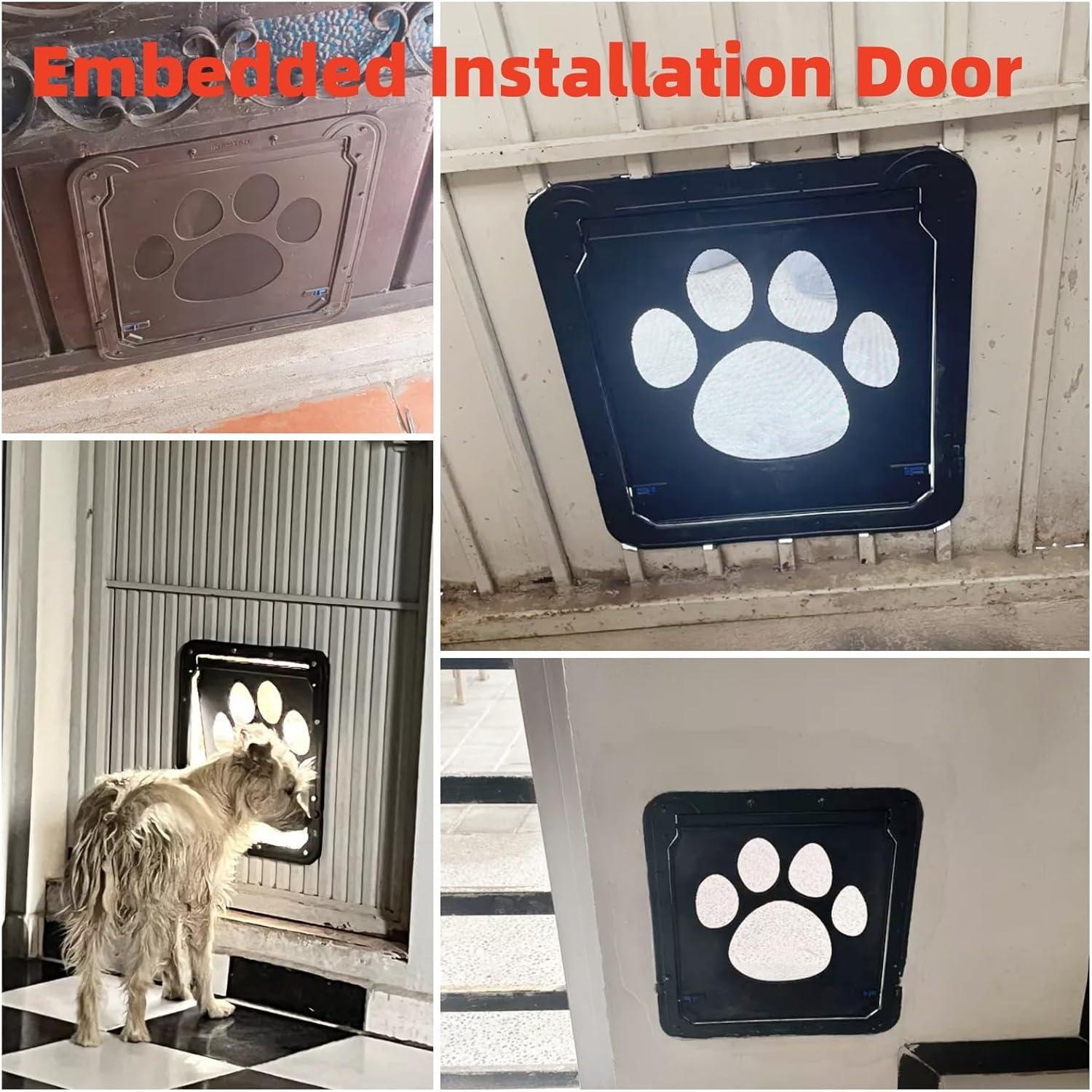 Namsan Pet Door Screen Door Inside Size 8 x 10 inches Screen Door for Cats Sliding Screen Magnetic Lockable