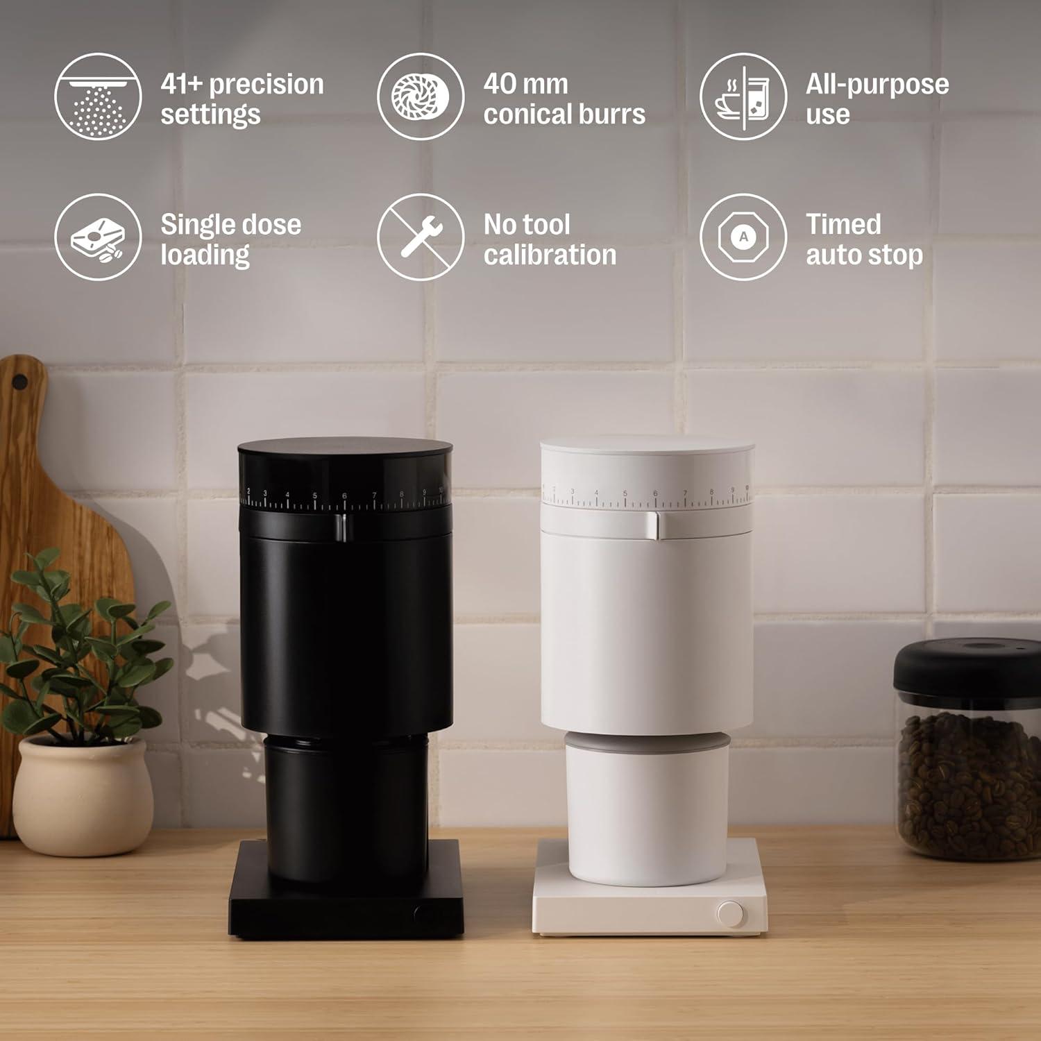 Fellow Opus Conical Burr Grinder in Matte White