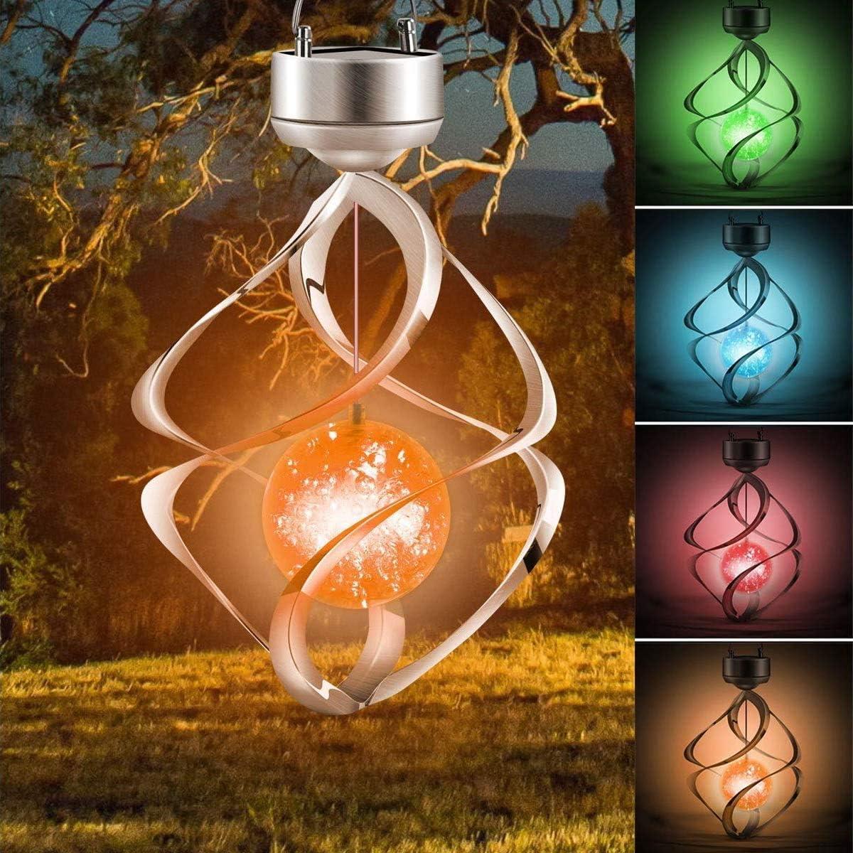 Solar Lights Outdoor Yard Decorations Wind BSL1 Chimes Lights LED Colour Changing Hanging Light for Design Decoration for Garden, Patio, Balcony,Lawn Birthday Gifts for Mom