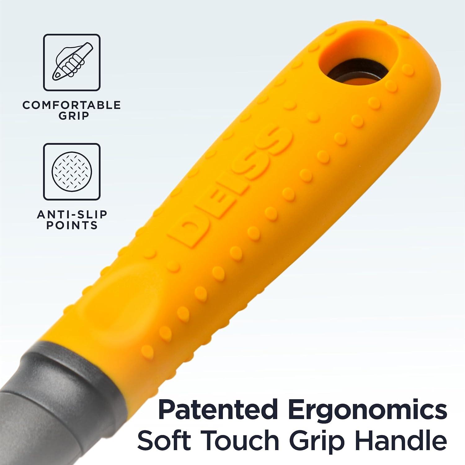 Deiss Orange Ergonomic Non-slip Handle Can Opener