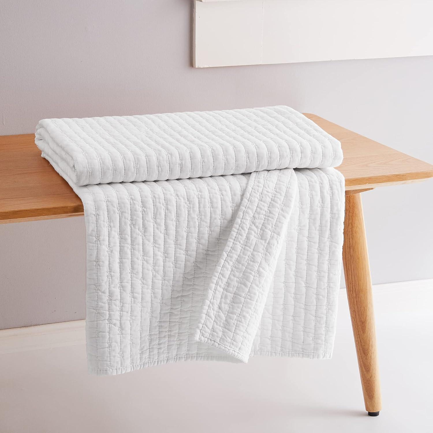 Cross Stitch Quilted Throw - Levtex Home