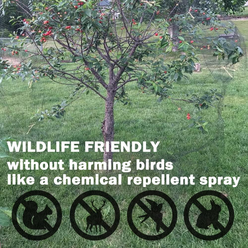 Bird Netting, 13x33FT Garden Netting for Fruit Trees Plants Strawberry Blueberry Bush Protection Anti Birds, Deers, Squirrels and Other Animals