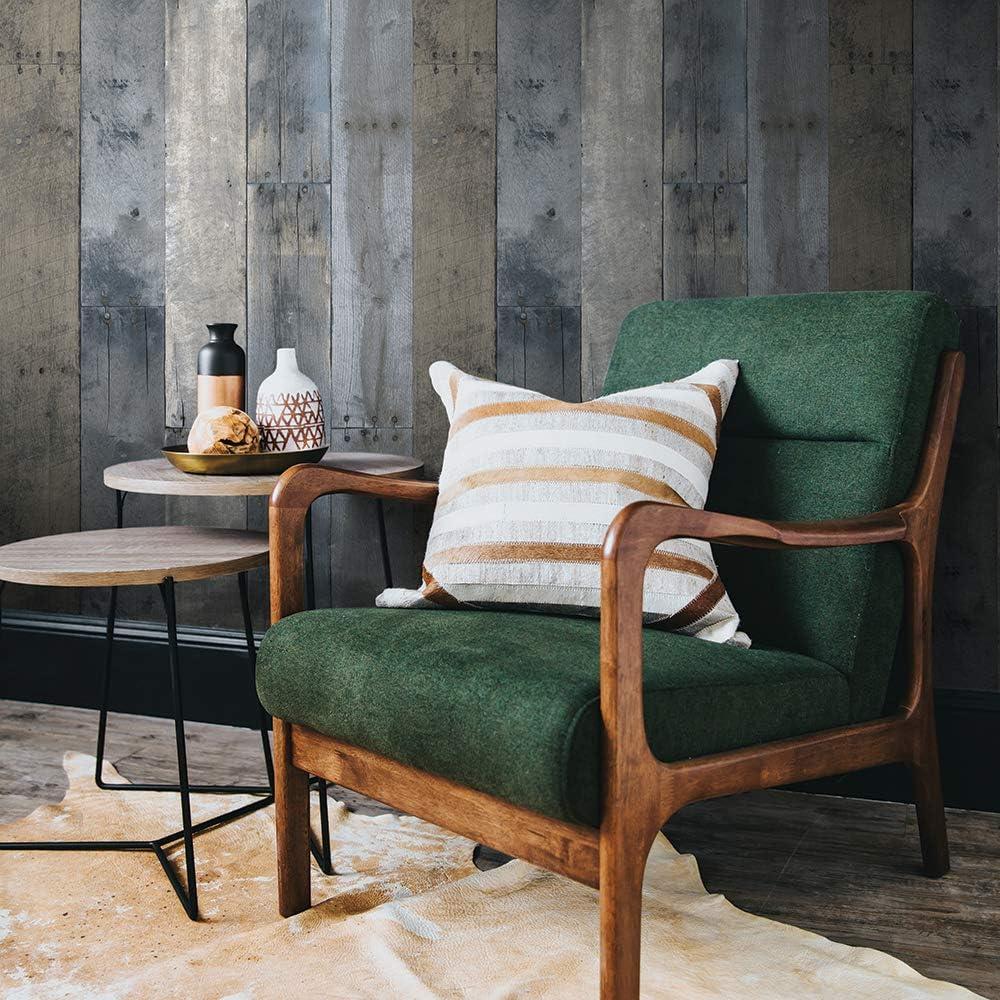 Tempaper & Co.® Repurposed Wood Removable Peel and Stick Wallpaper, 28 sq ft: Vinyl Self-Adhesive Blue Wood Grain