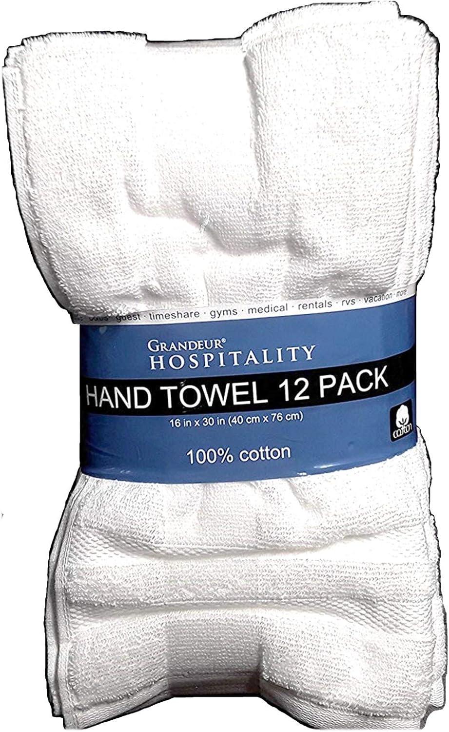 Grandeur Hospitality Hand Towel 12 Pack