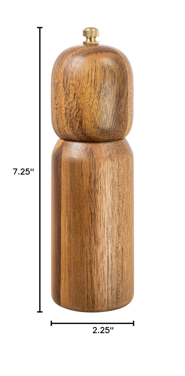 Creative Co-Op Modern Wood Salt And Pepper Mill,