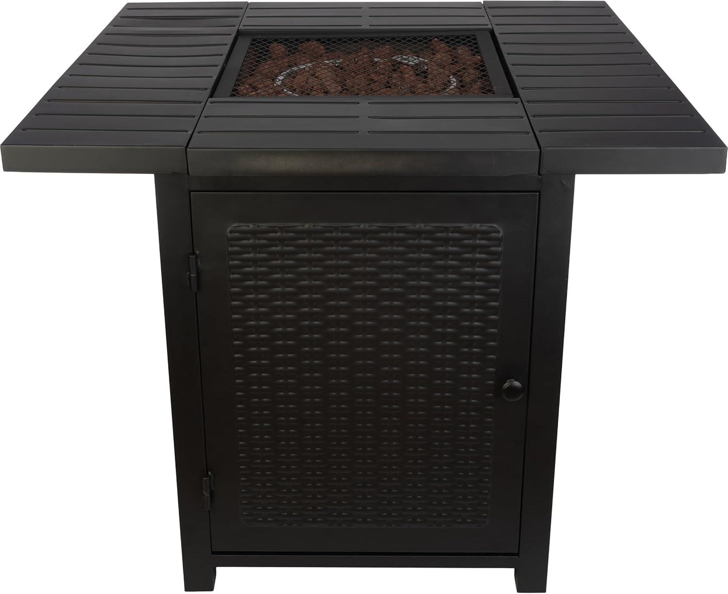 Pure Garden 30" Propane Outdoor Fire Pit - Brown