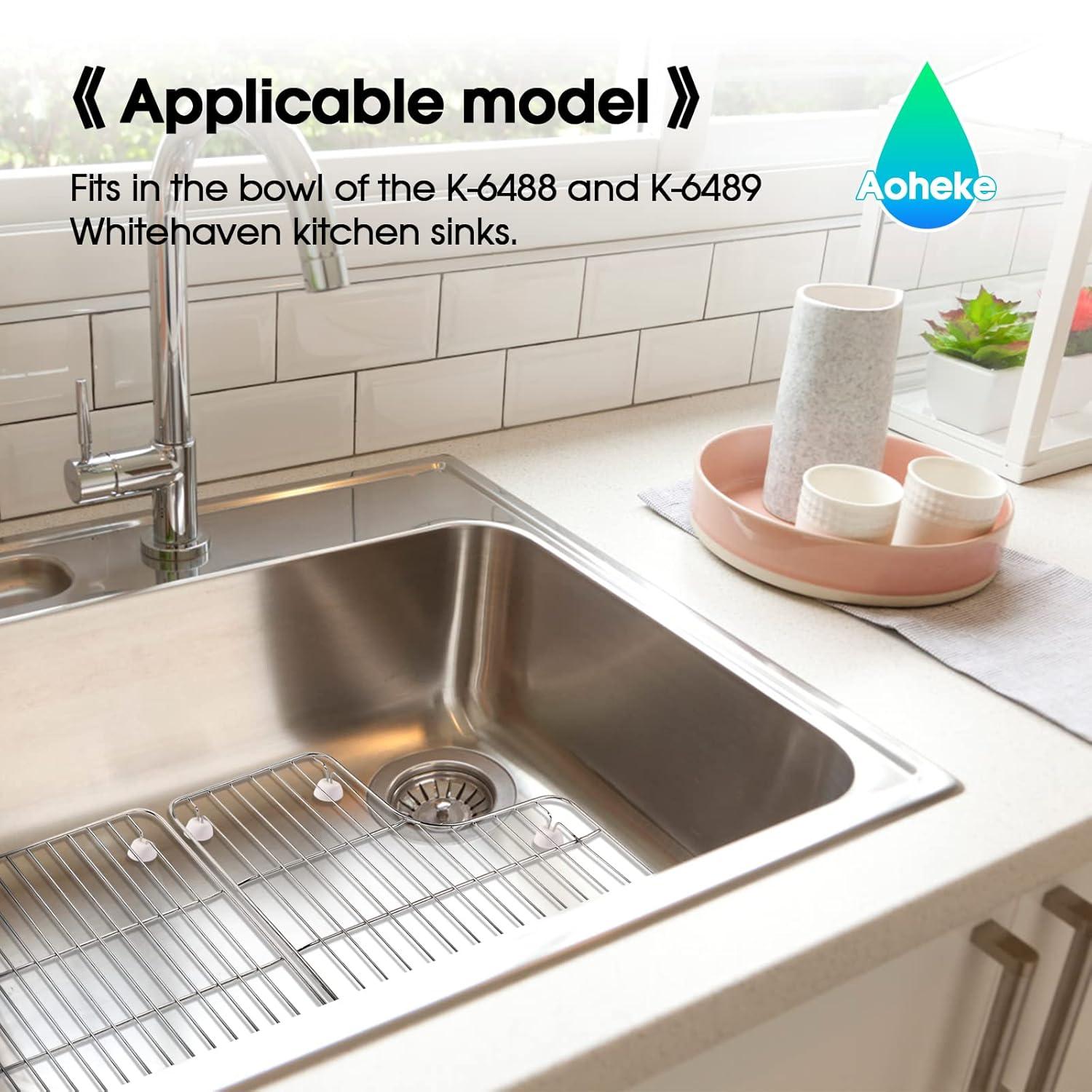 K-6639-ST Bottom Basin Stainless Steel Racks Compatible with Kohler Whitehaven Sink
