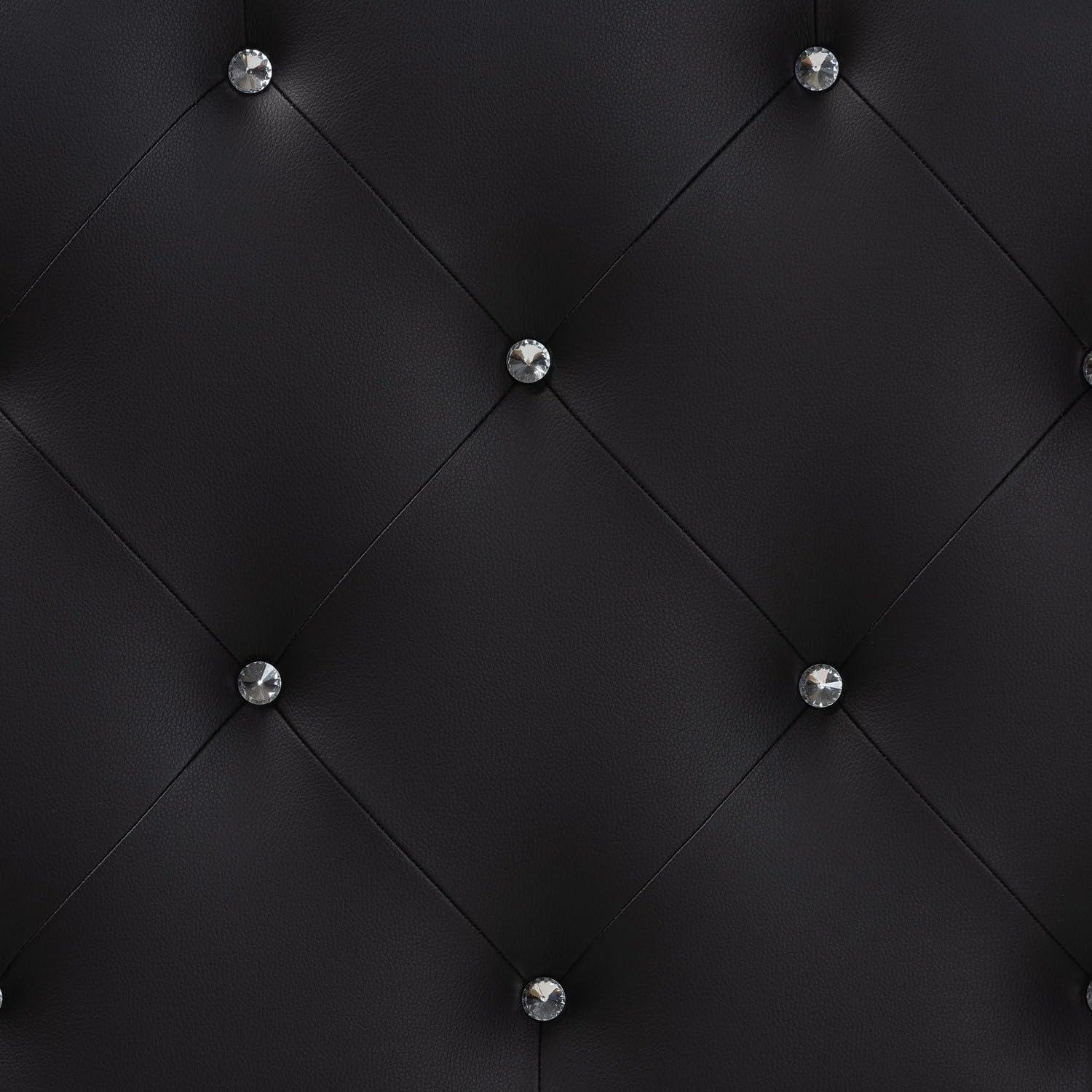 Full Rita Modern Fabric Upholstered Scalloped Headboard - Baxton Studio: Contemporary Design, Adjustable