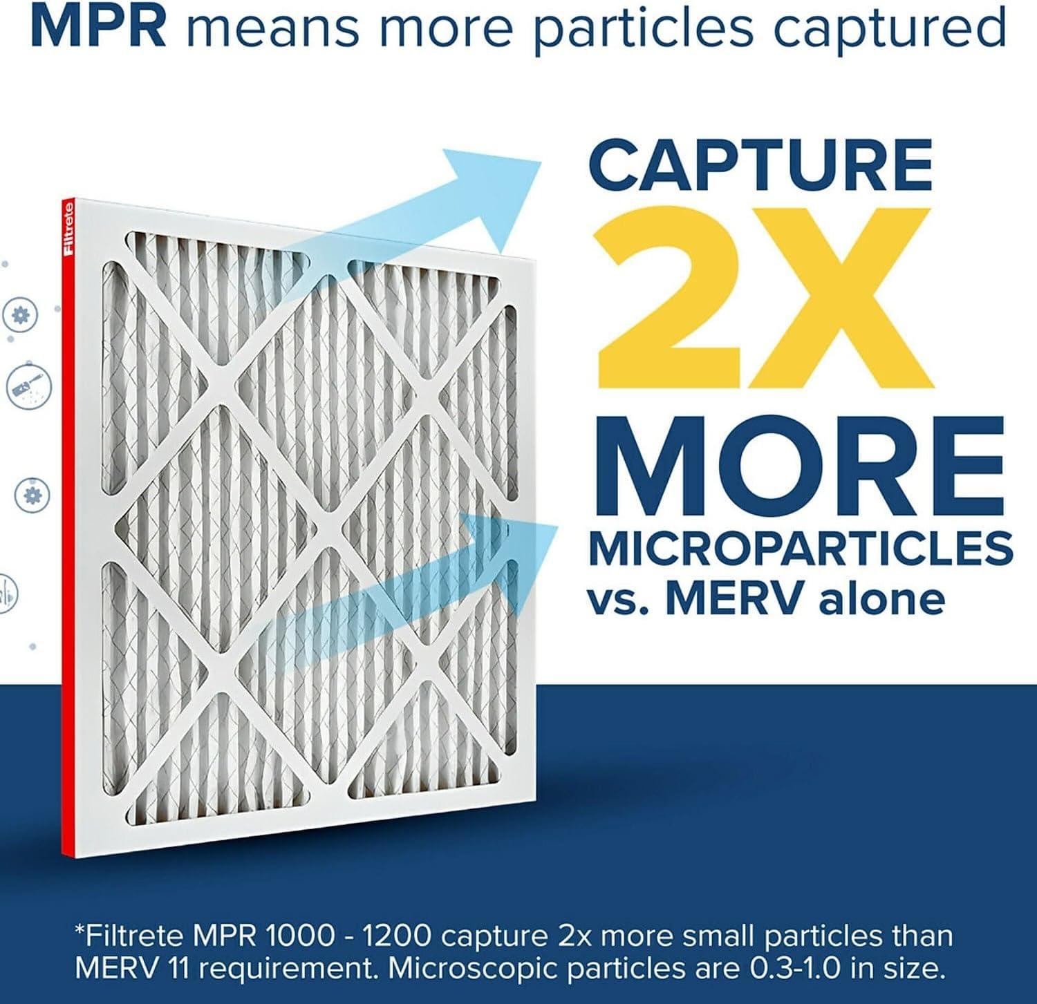 Filtrete 20x25x1 Air Filter, MPR 1000 MERV 11, Allergen Defense, 1 Filter