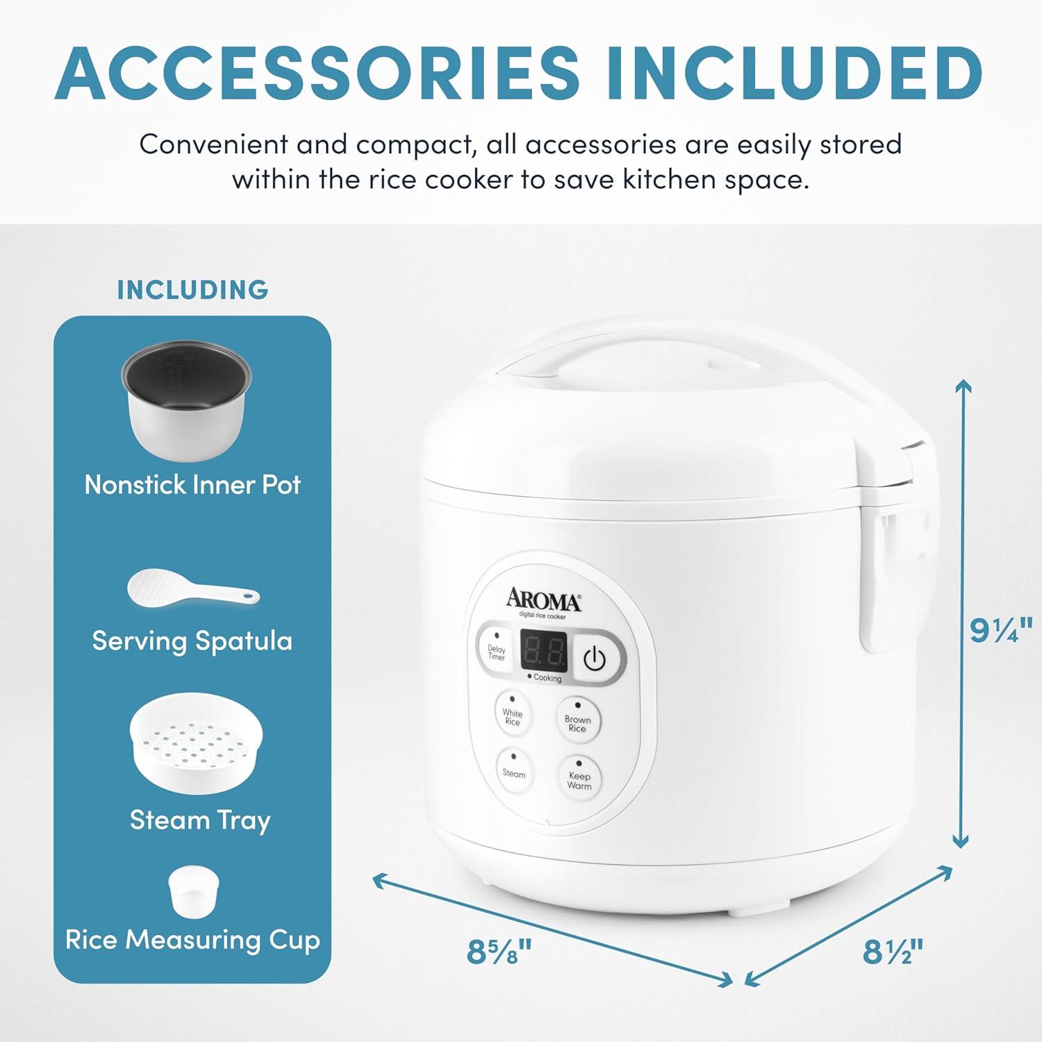 Aroma Aroma 8 Cup Cool-Touch Rice Cooker